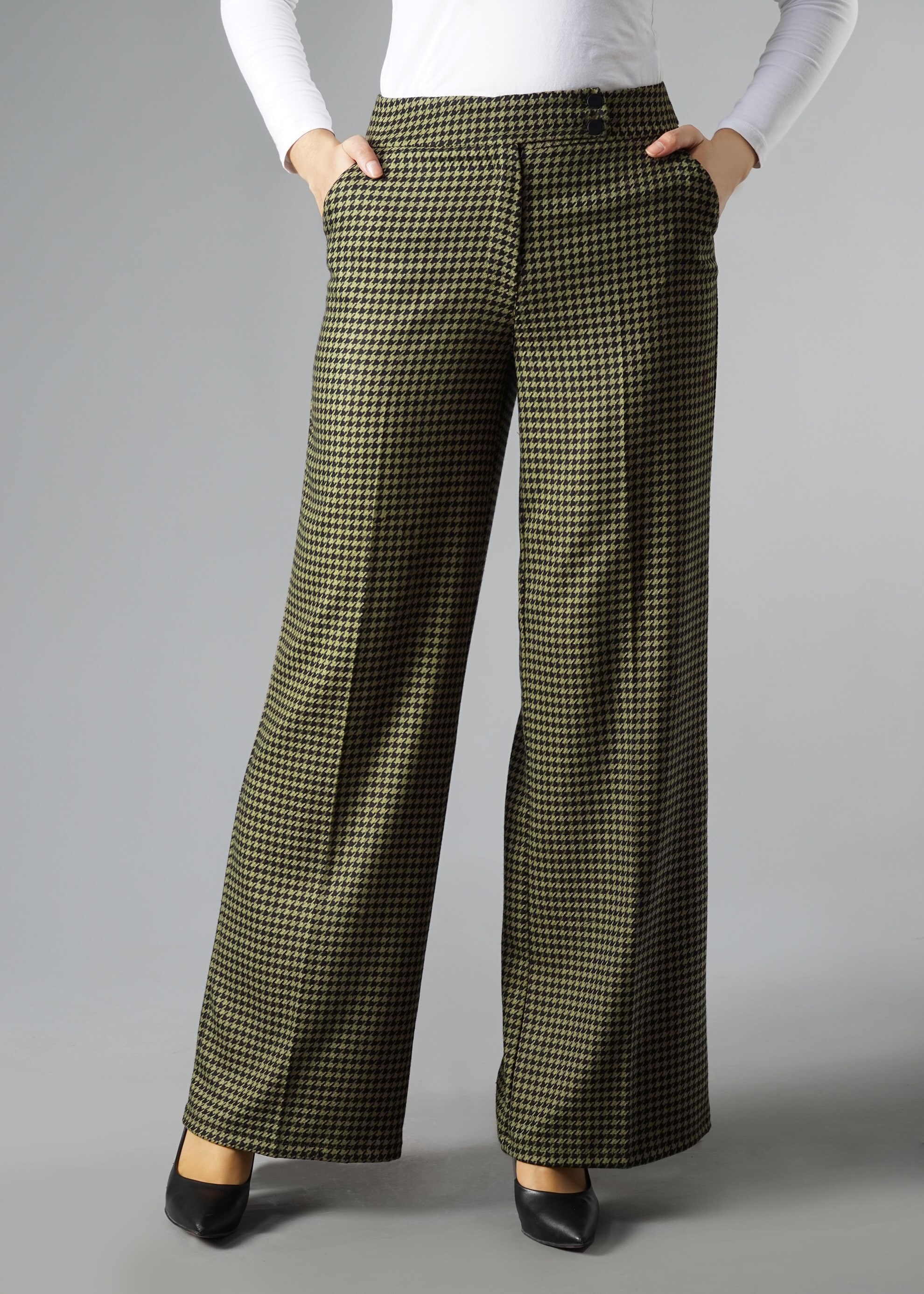 Tesettür giyim YEŞİL 7007 PANTOLON