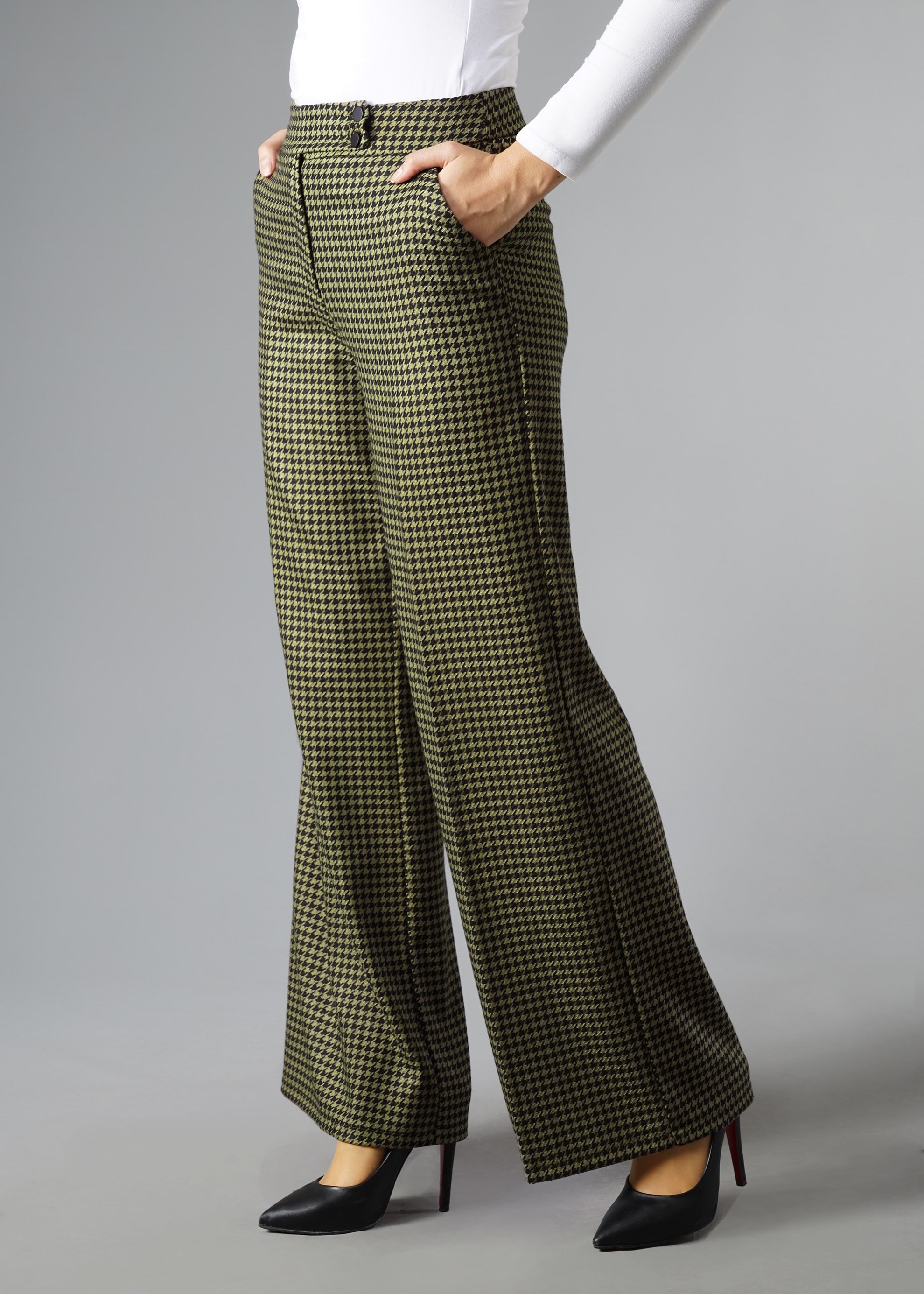 Tesettür giyim YEŞİL 7007 PANTOLON