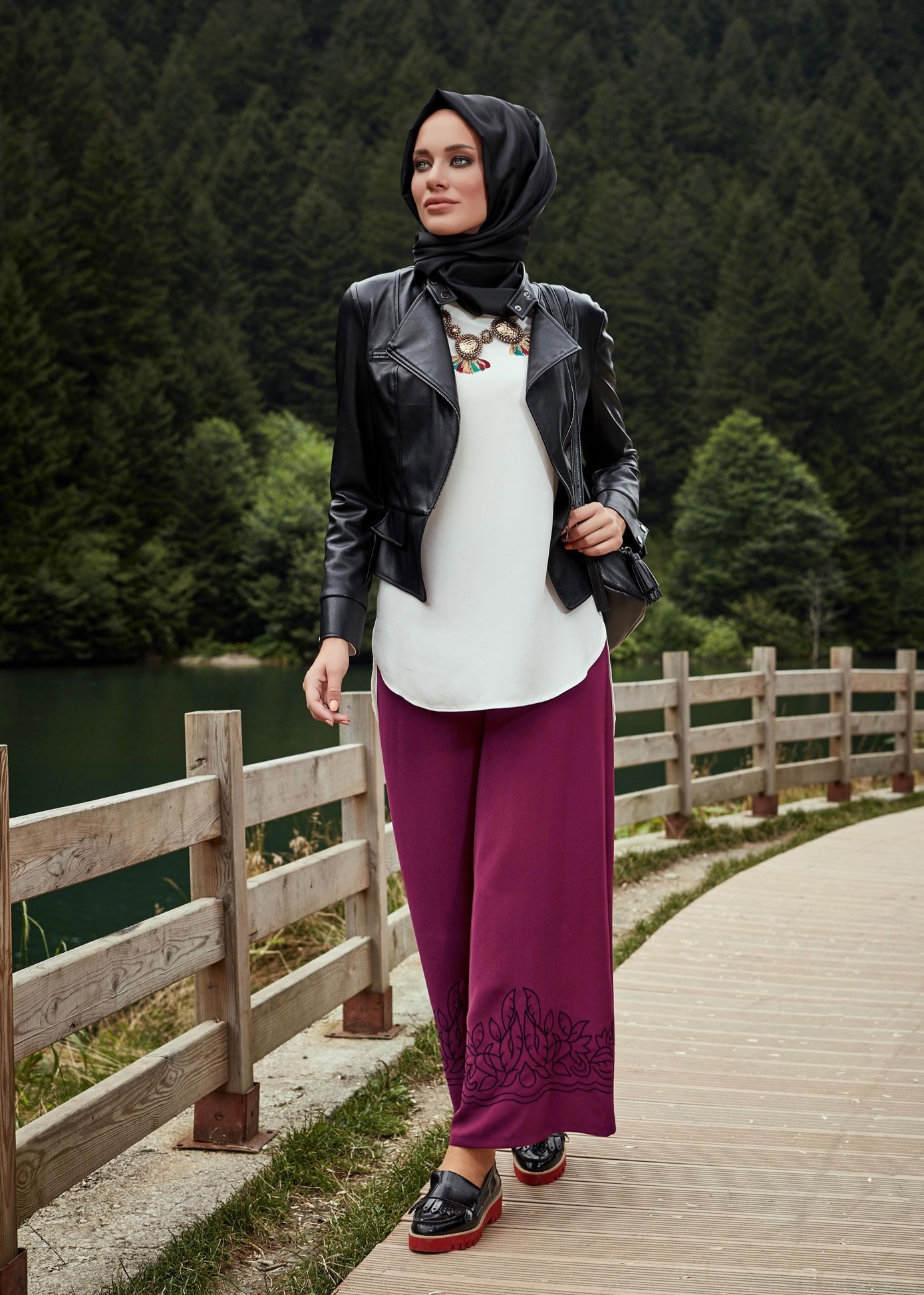 Tesettür giyim MOR 7021 PANTOLON