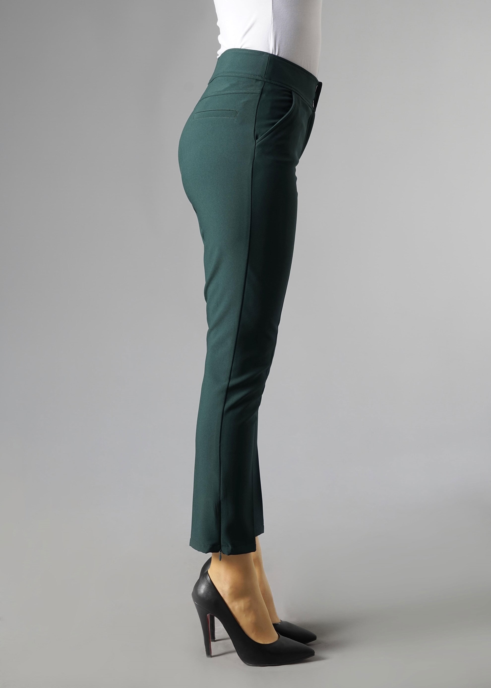 Tesettür giyim YEŞİL 7024 PANTOLON