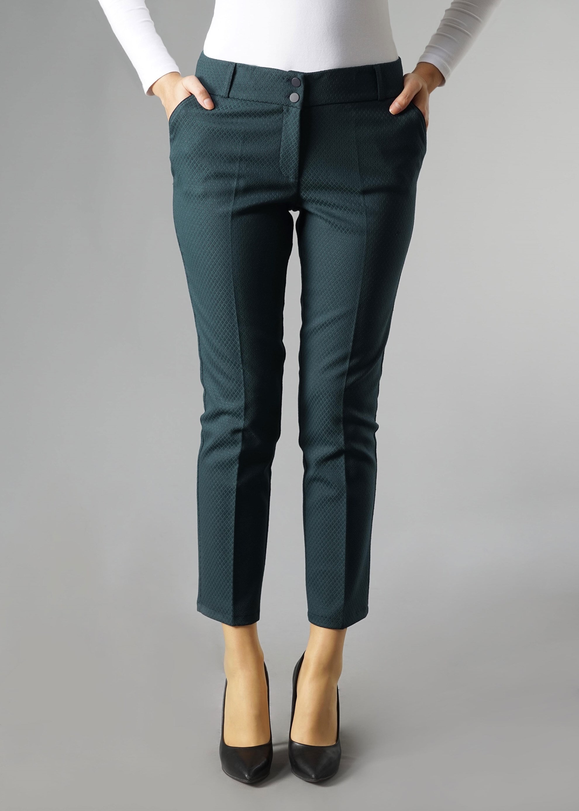 Tesettür giyim YEŞİL 7025 PANTOLON