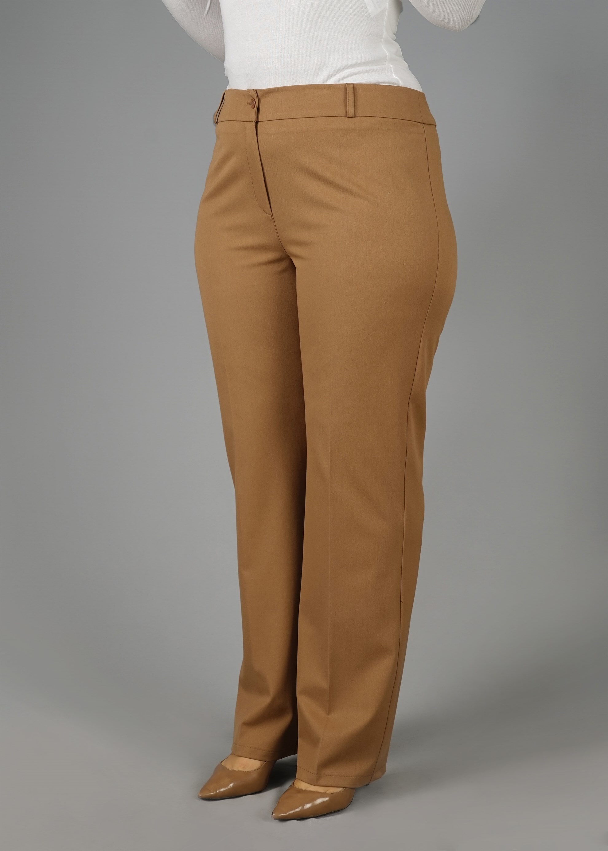 Tesettür giyim KAHVE KLASİK PANTOLON 7026 