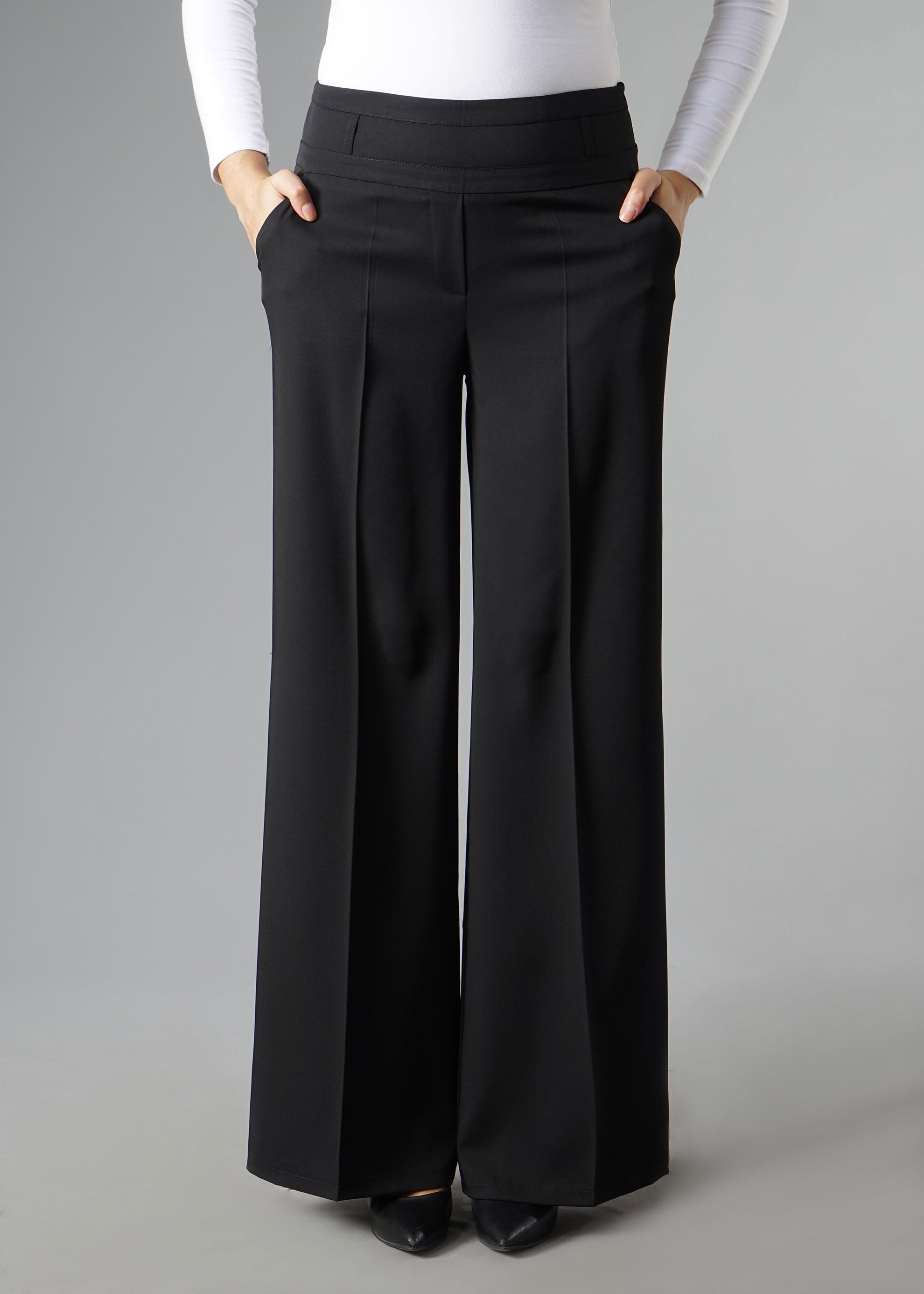 Tesettür giyim SİYAH 7032 Sarah Tesettür Pantolon 40/48 TEK38