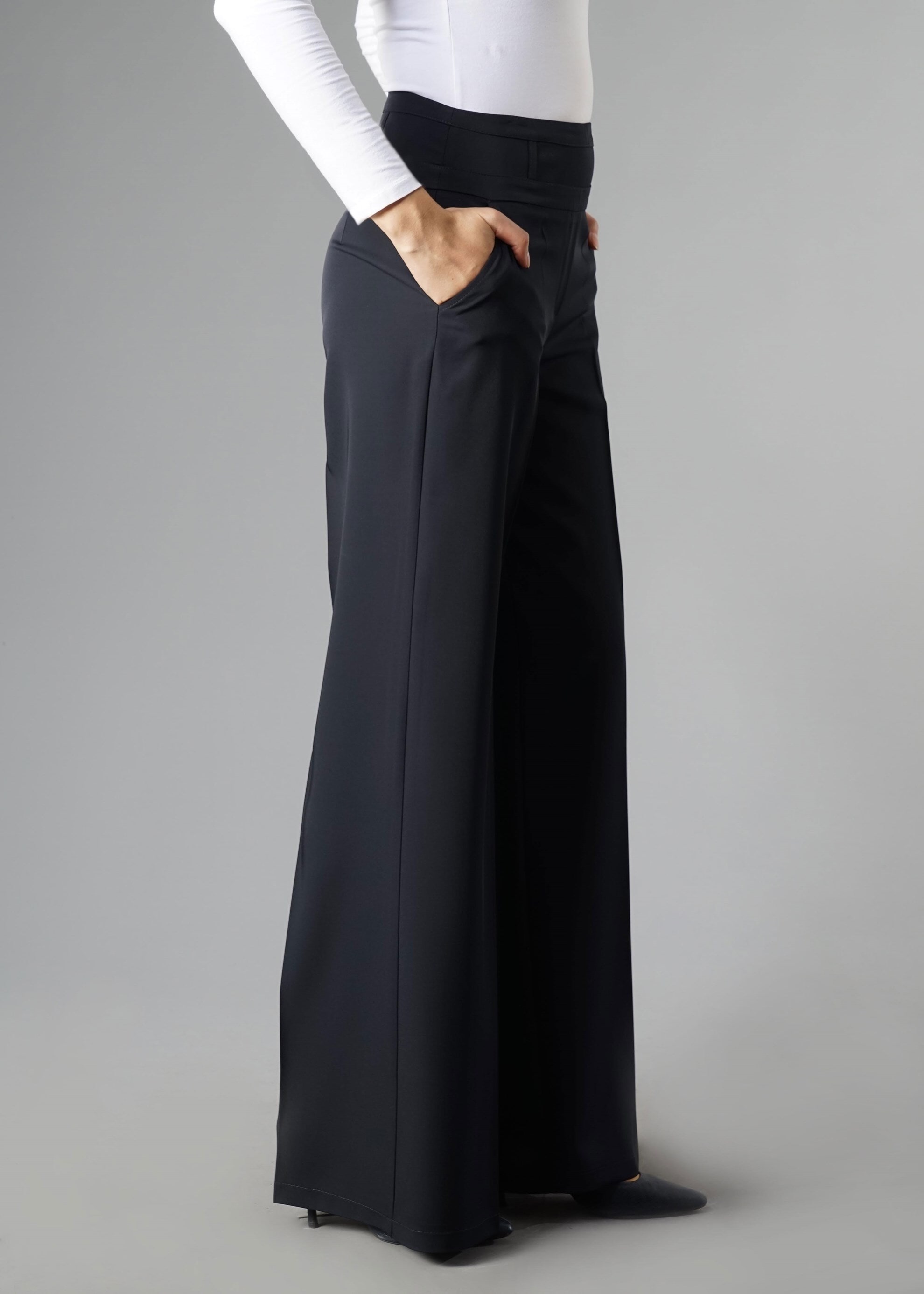 Tesettür giyim LACİVERT 7032 Sarah Tesettür Pantolon 40/48 TEK38