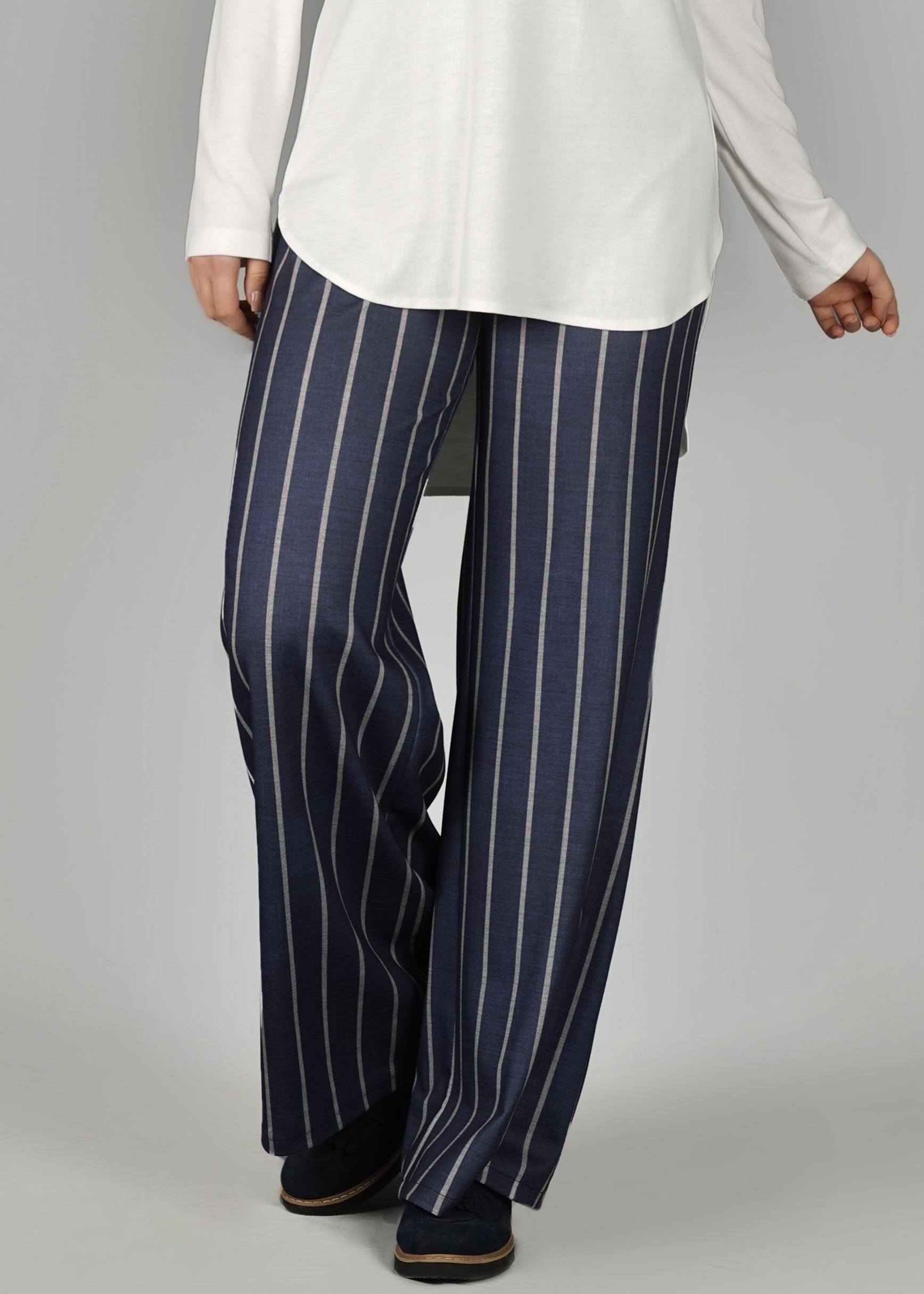 Tesettür giyim LACİVERT 7034 Queen 11029 Tesettür Pantolon 38/46 TEK36