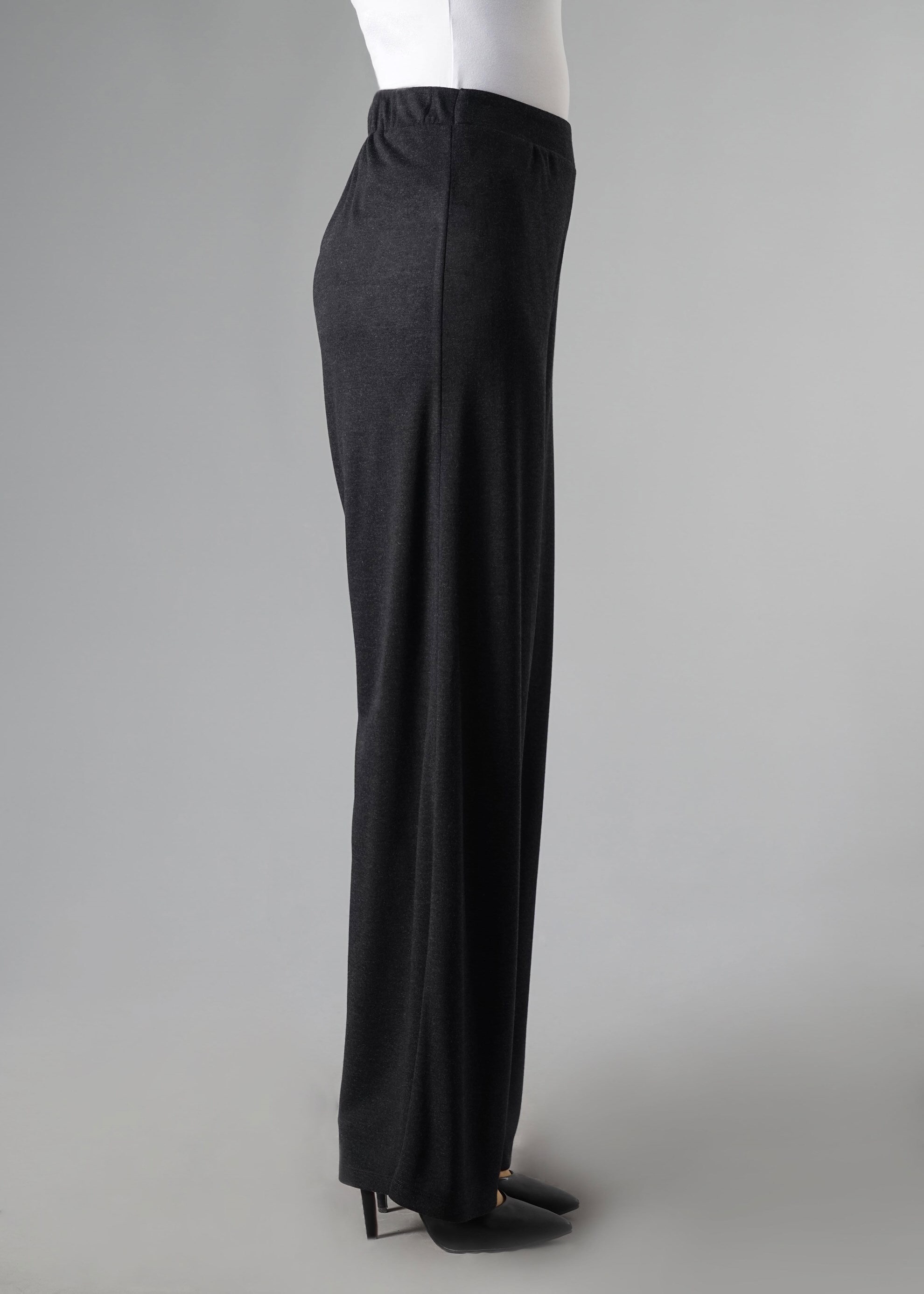 Tesettür giyim SİYAH 7035 Akasya Örme Tesettür Pantolon 40/48 TEK38