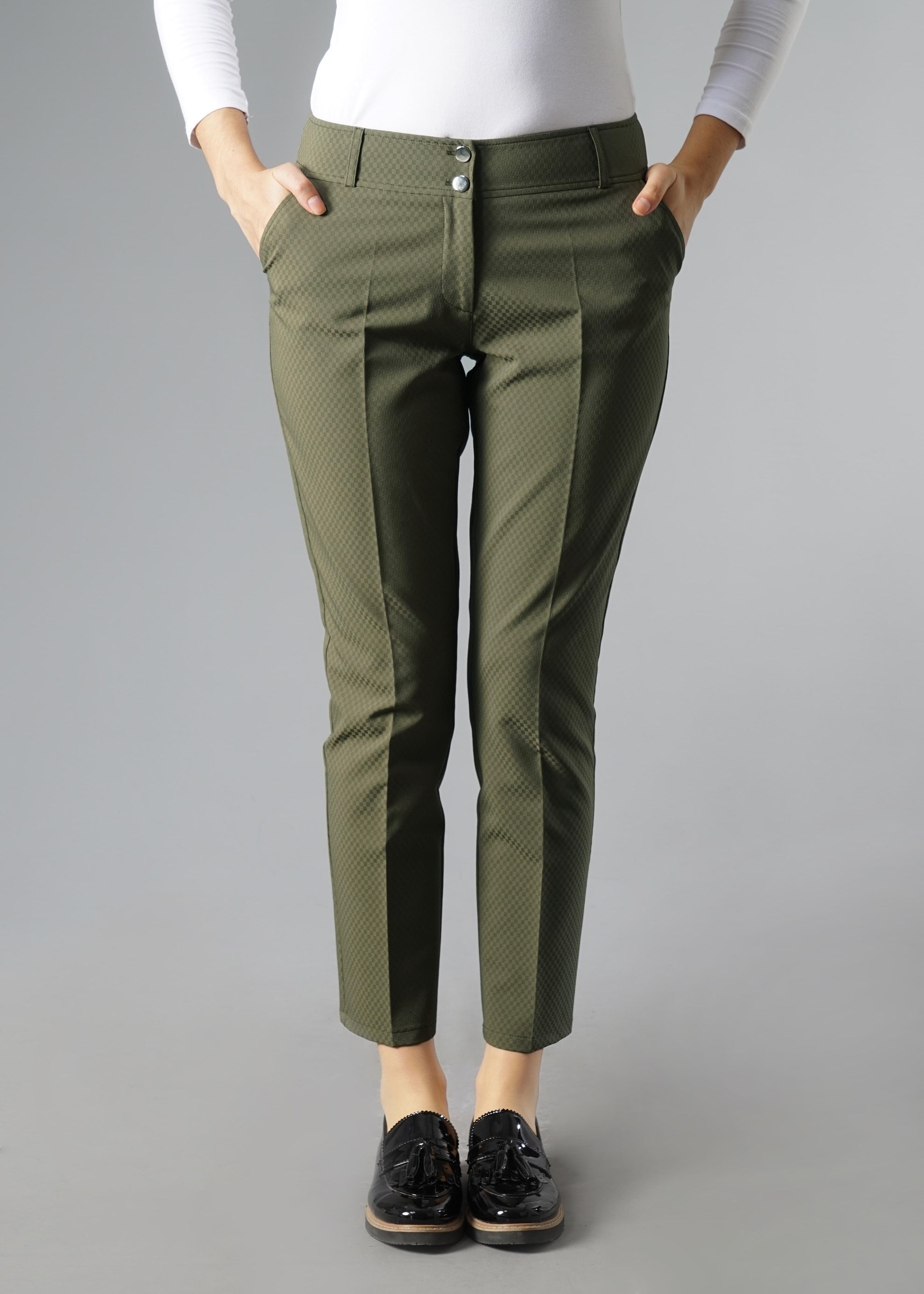 Tesettür giyim HAKİ 7040 PANTOLON