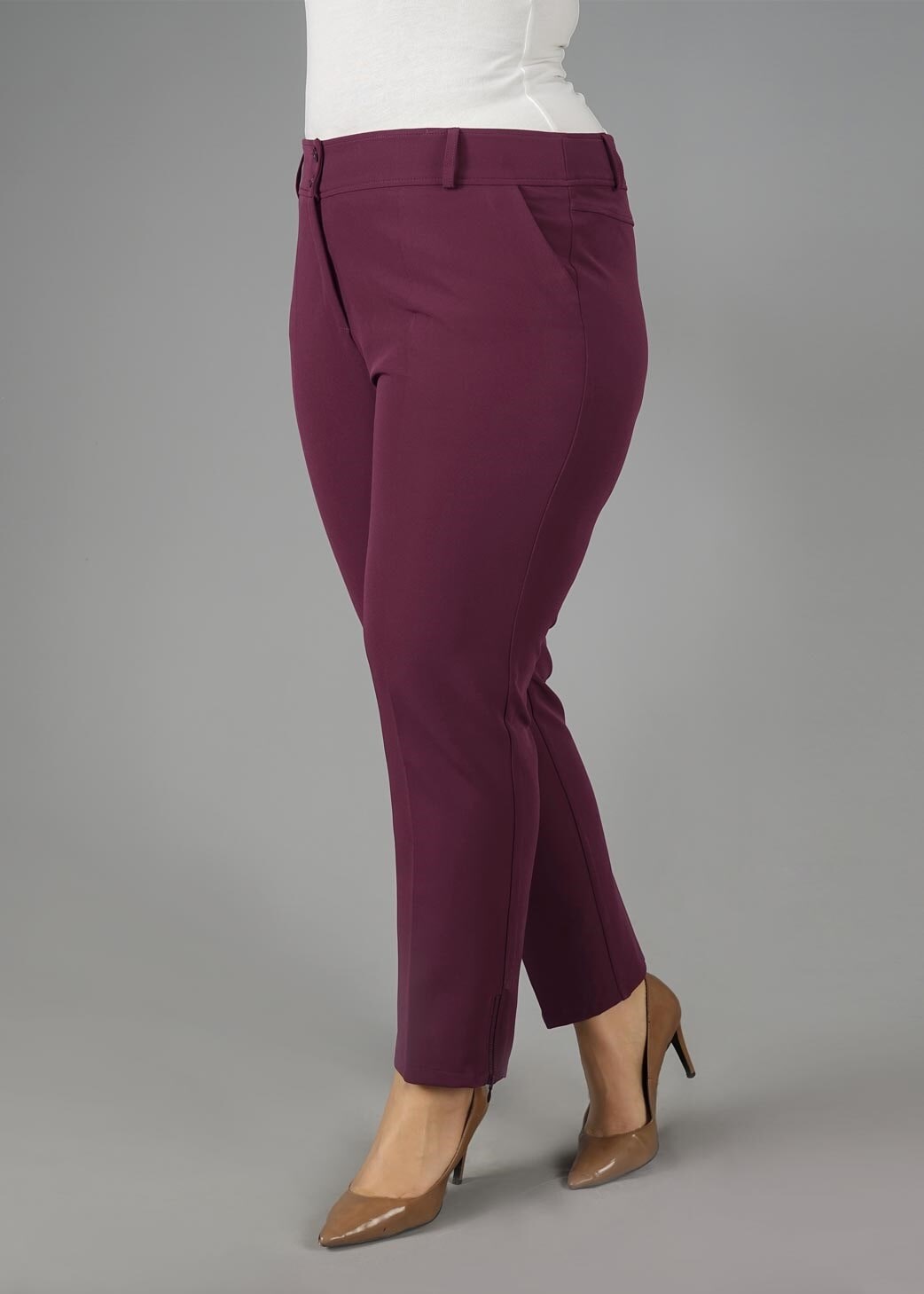 Tesettür giyim MÜRDÜM KLASİK KESİM PANTOLON 7041