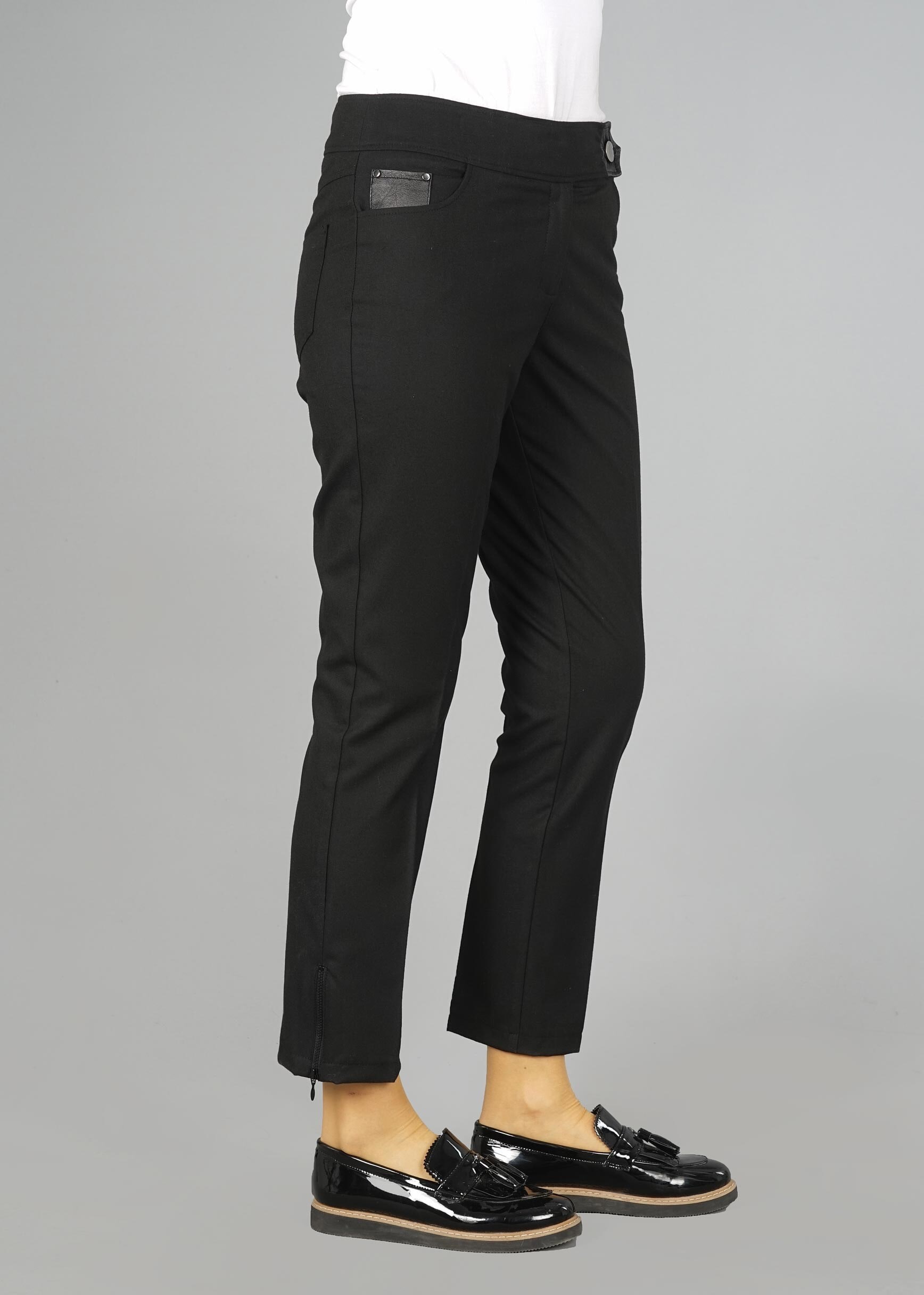 Tesettür giyim SİYAH DÜZ PANTOLON 7048