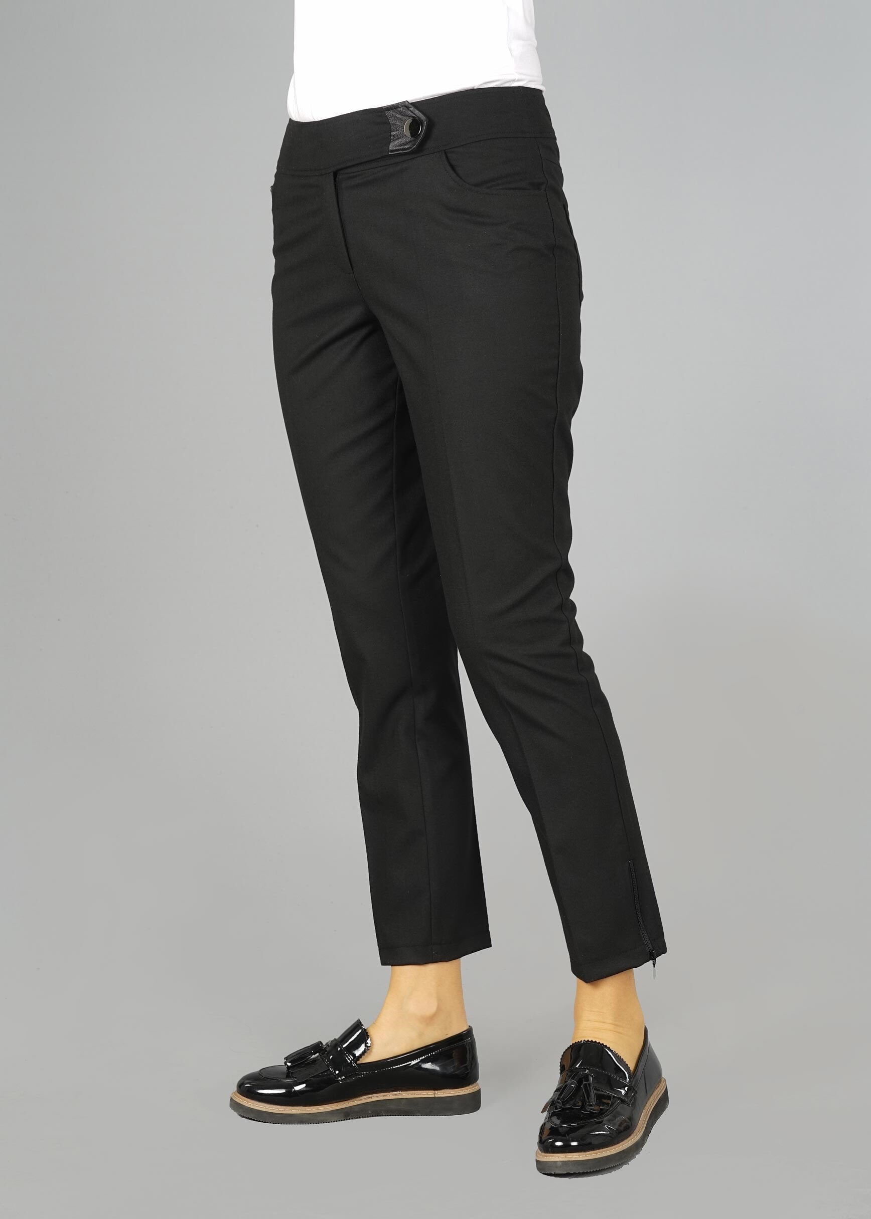 Tesettür giyim SİYAH DÜZ PANTOLON 7048