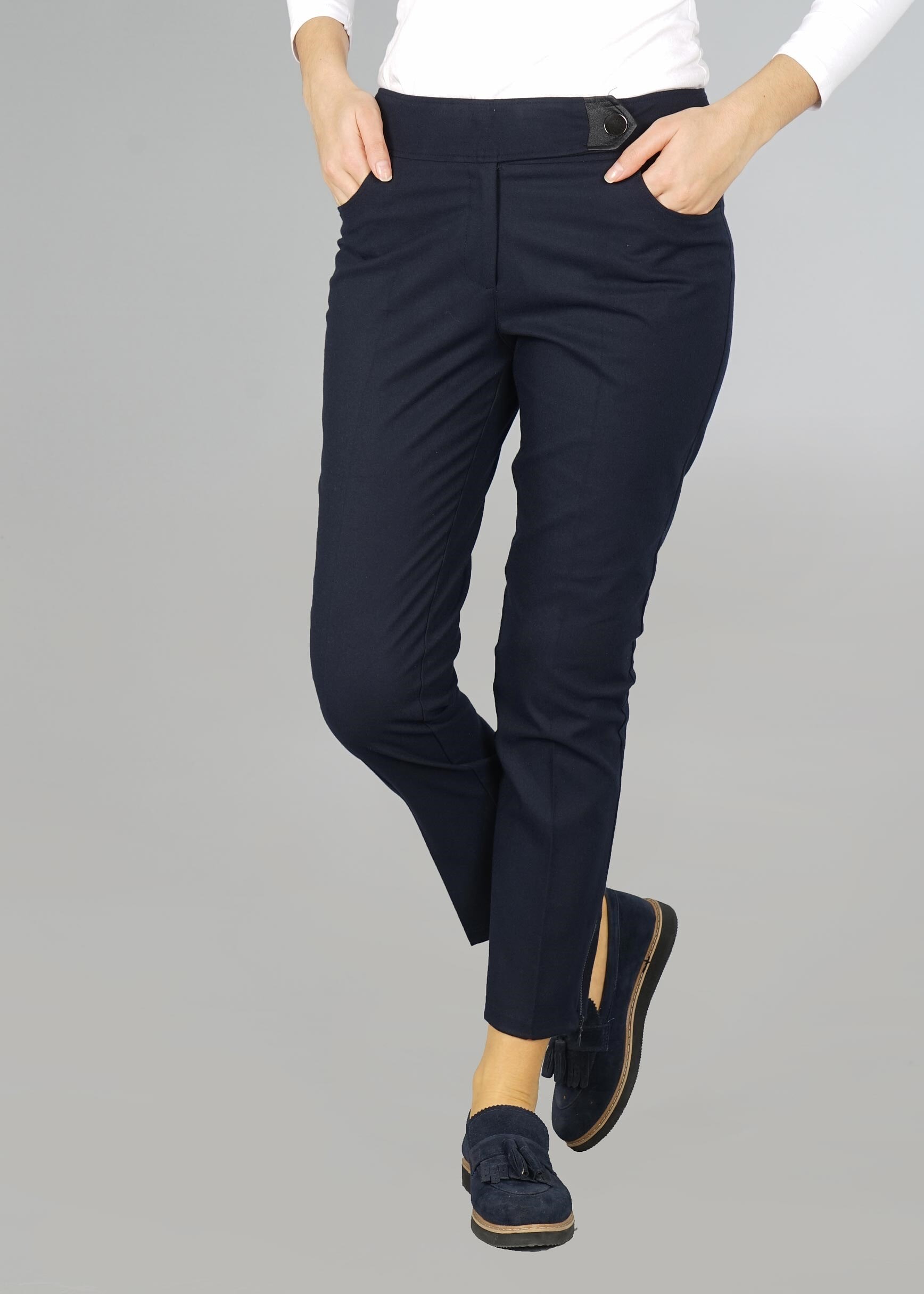 Tesettür giyim LACİVERT DÜZ PANTOLON 7048