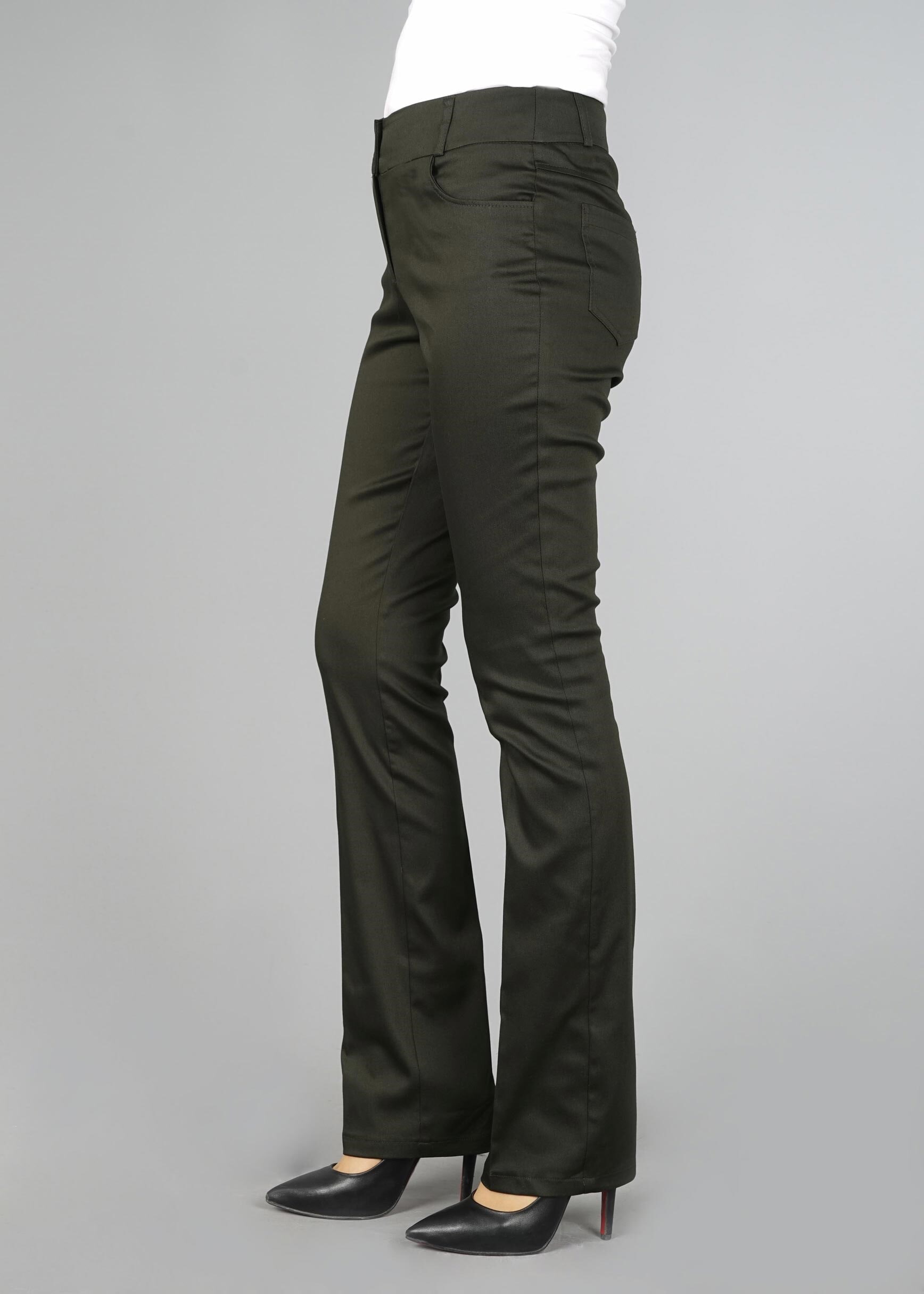 Tesettür giyim HAKİ CEP DETAYLI PANTOLON 7058