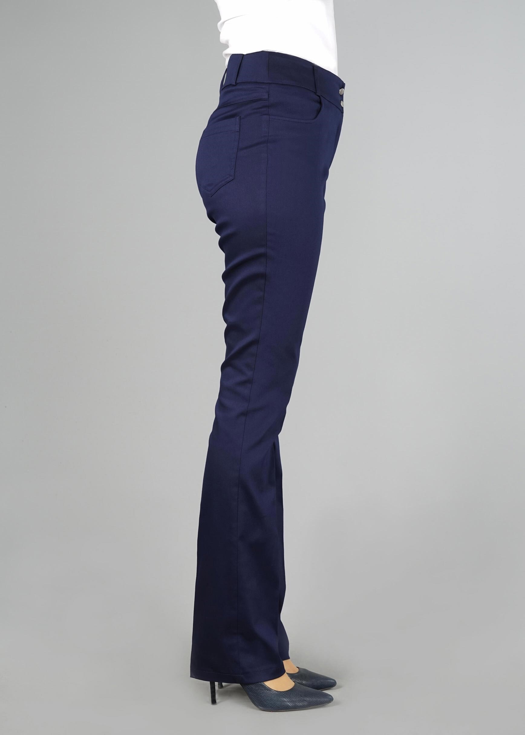 Tesettür giyim LACİVERT CEP DETAYLI PANTOLON 7058