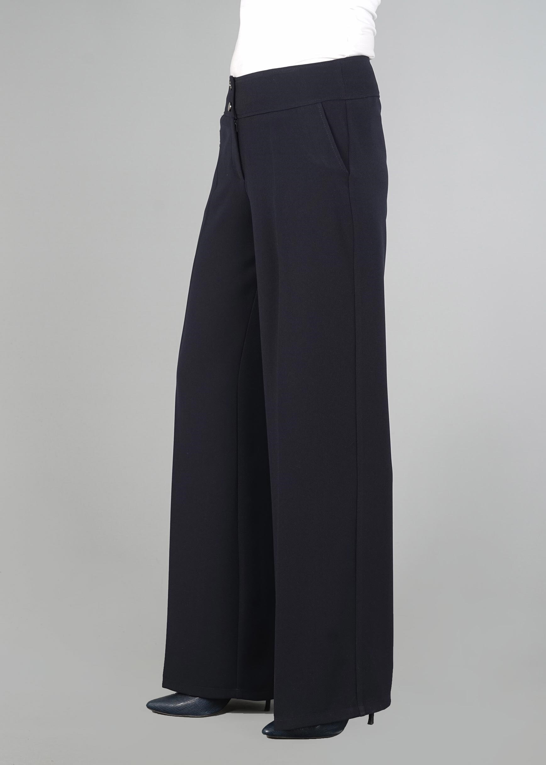 Tesettür giyim LACİVERT 7059 PALAZZO PANTOLON