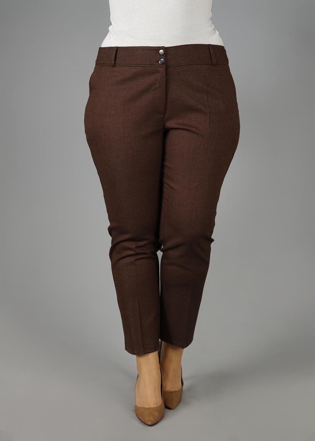 Tesettür giyim KAHVE KLASİK PANTOLON 7060