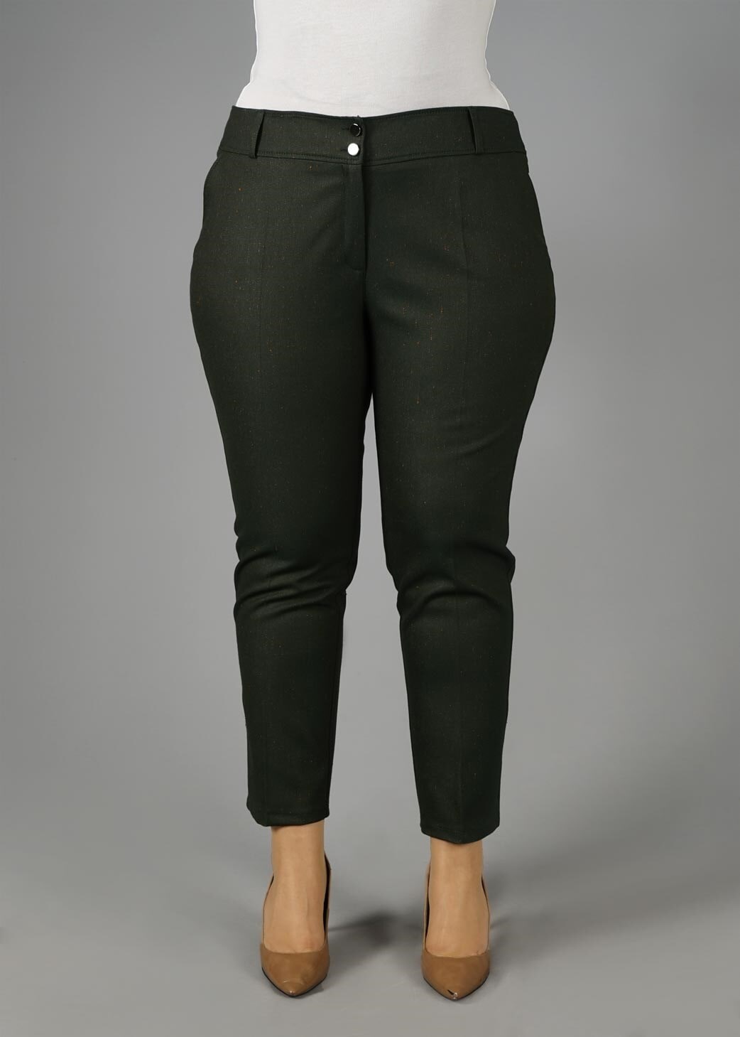 Tesettür giyim YEŞİL KLASİK PANTOLON 7060