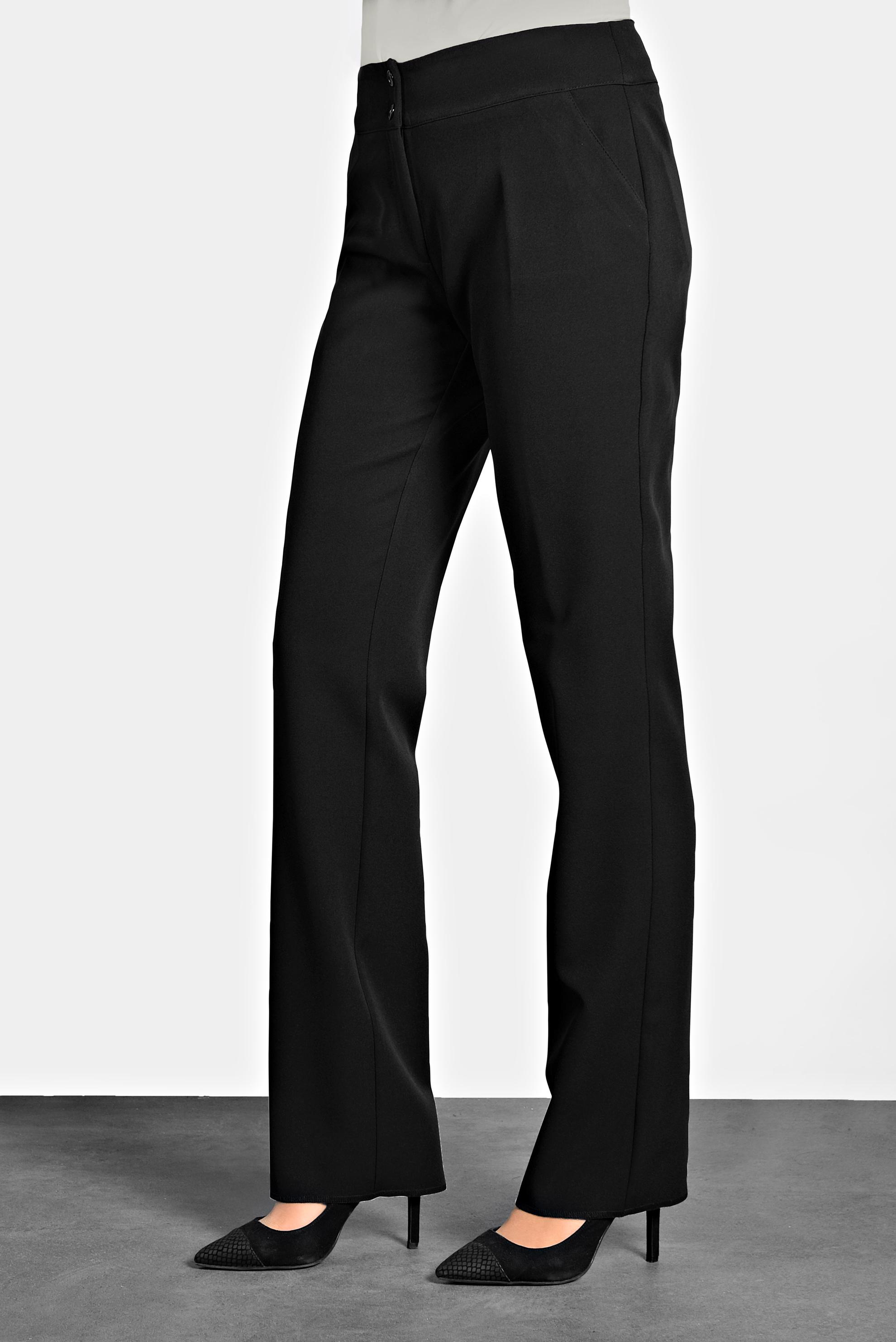 Tesettür giyim SİYAH BORU PAÇA KLASİK KESİM PANTOLON 7095 