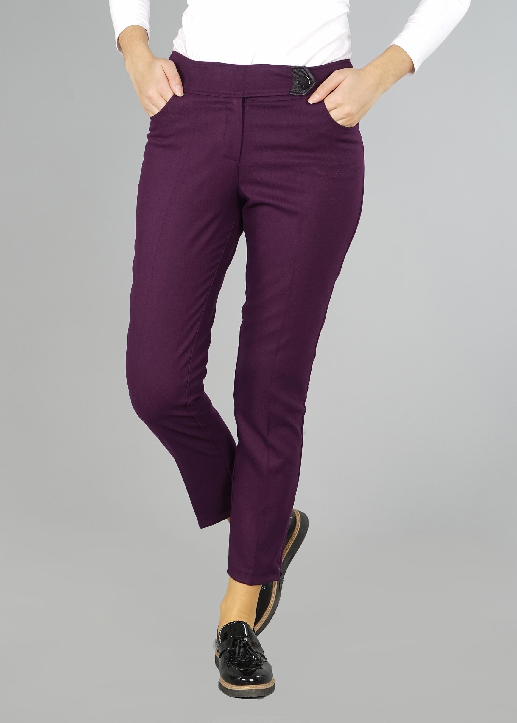 Tesettür giyim MOR KLASİK KESİM PANTOLON 7048-1 