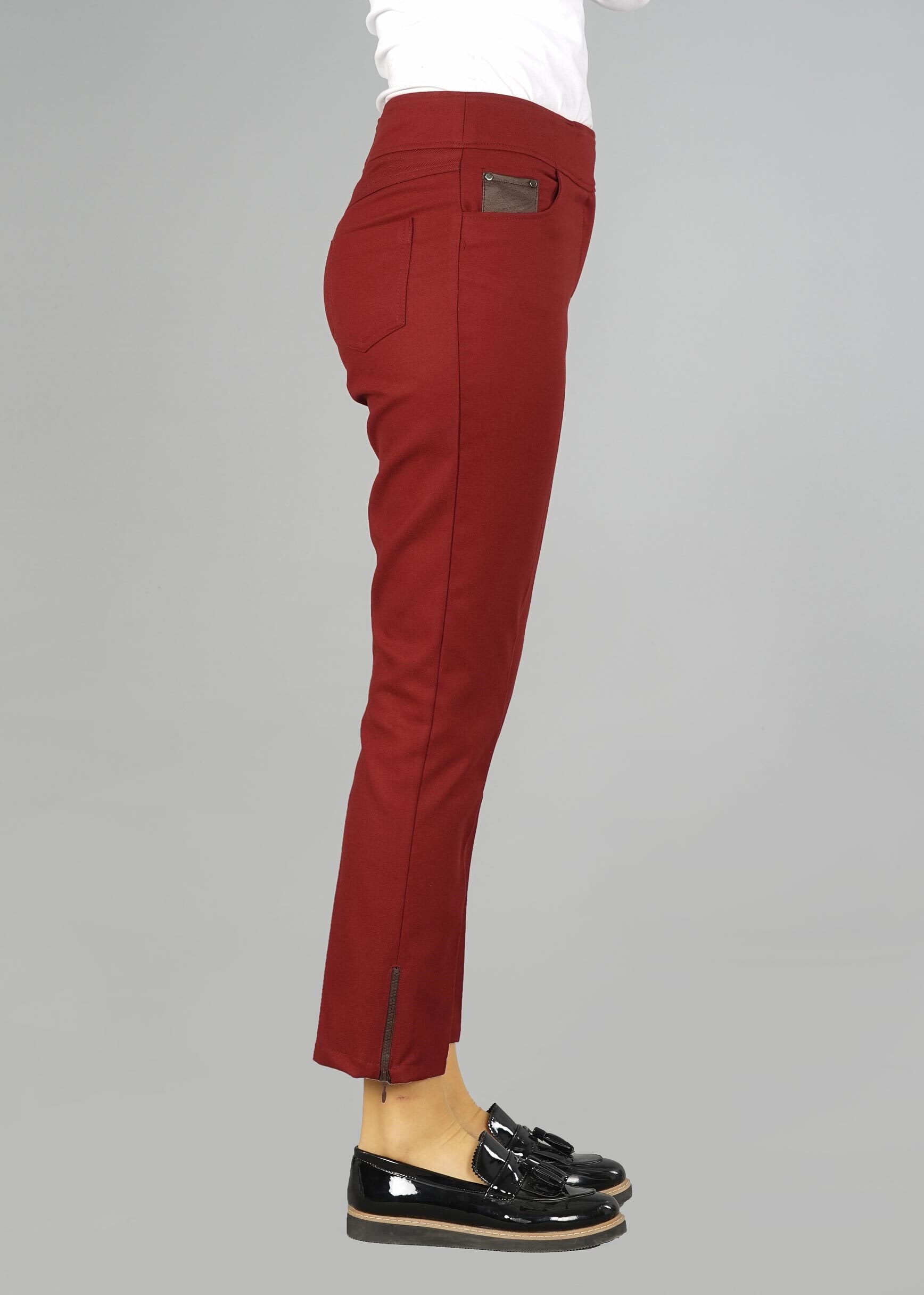 Tesettür giyim TURUNCU KLASİK KESİM PANTOLON 7048-1 