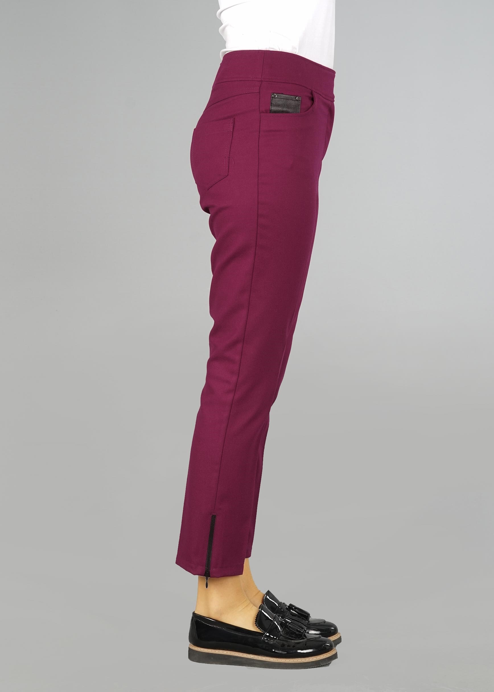 Tesettür giyim MOR KLASİK KESİM PANTOLON 7048-1 