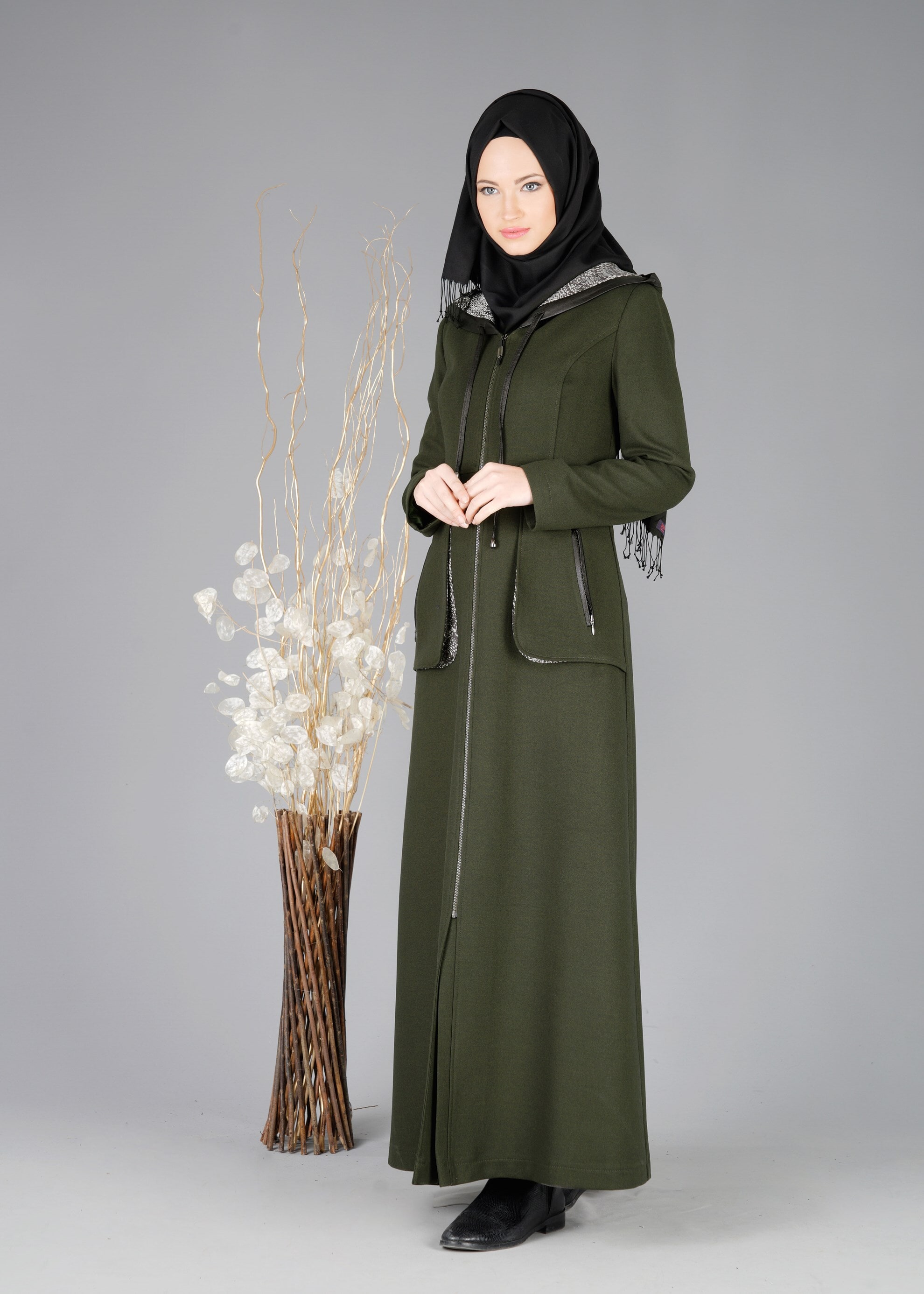 Tesettür giyim HAKİ 1903 PARDESÜ 