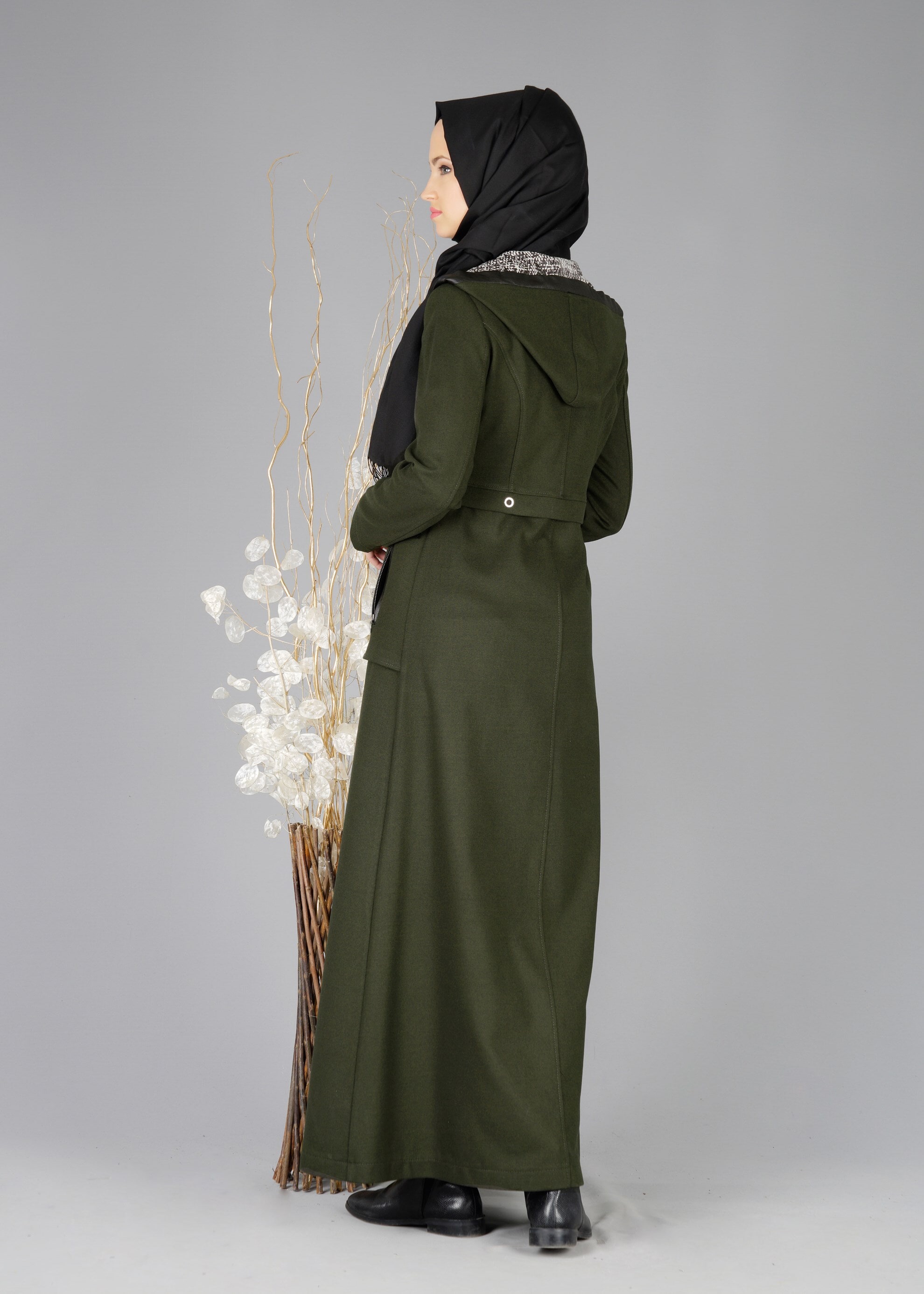 Tesettür giyim HAKİ 1903 PARDESÜ 