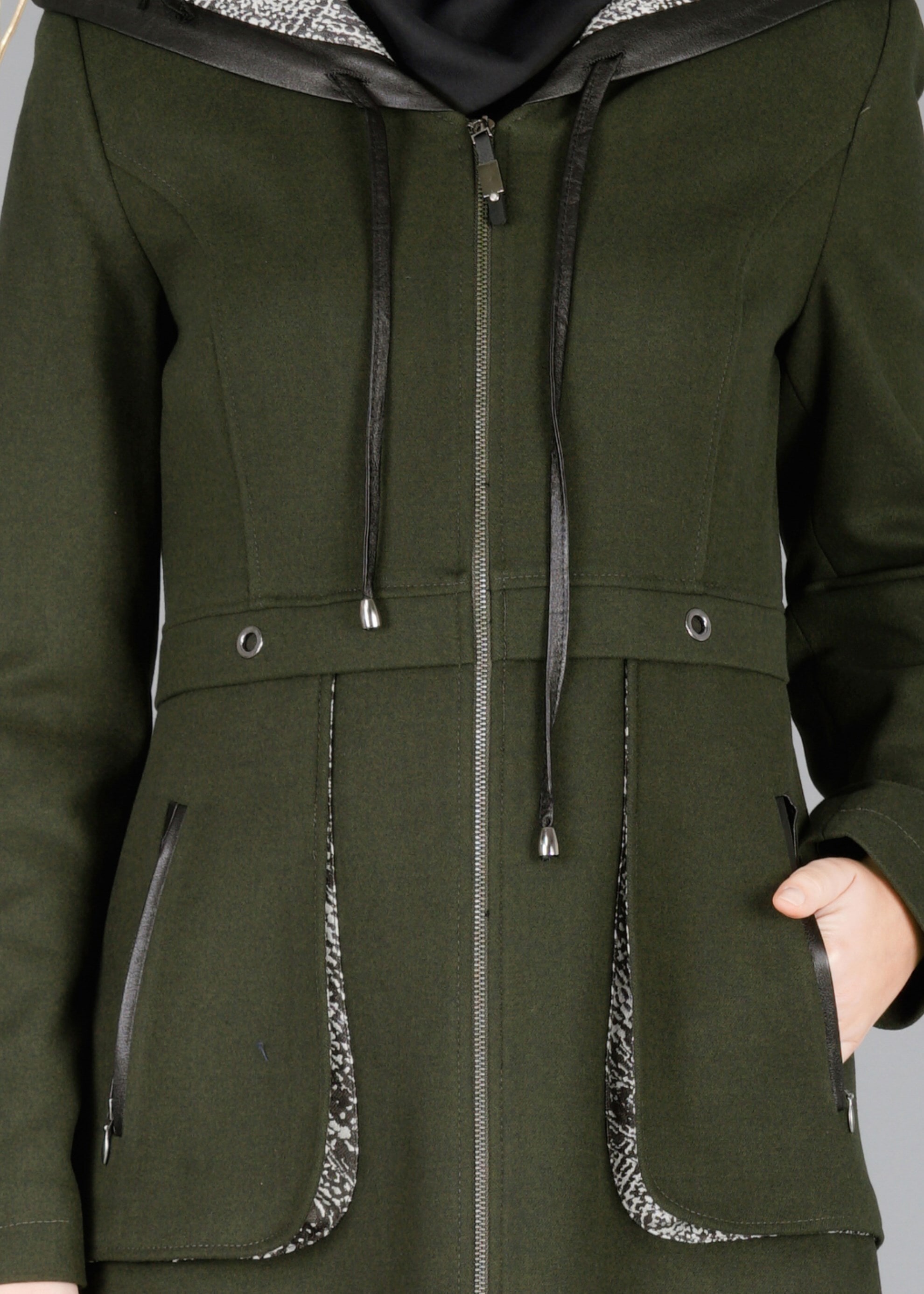 Tesettür giyim HAKİ 1903 PARDESÜ 