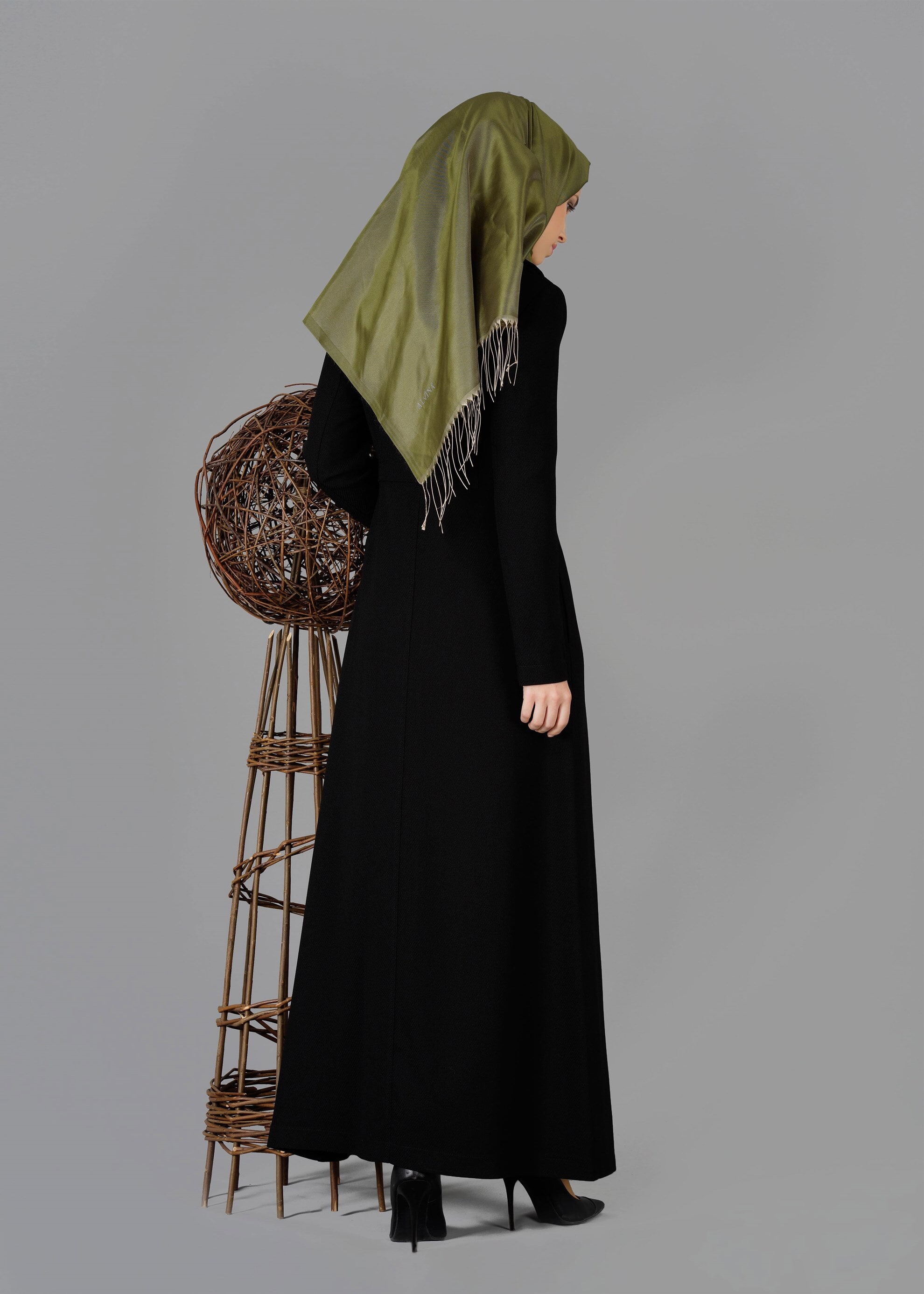 Tesettür giyim SİYAH 1907 PARDESÜ