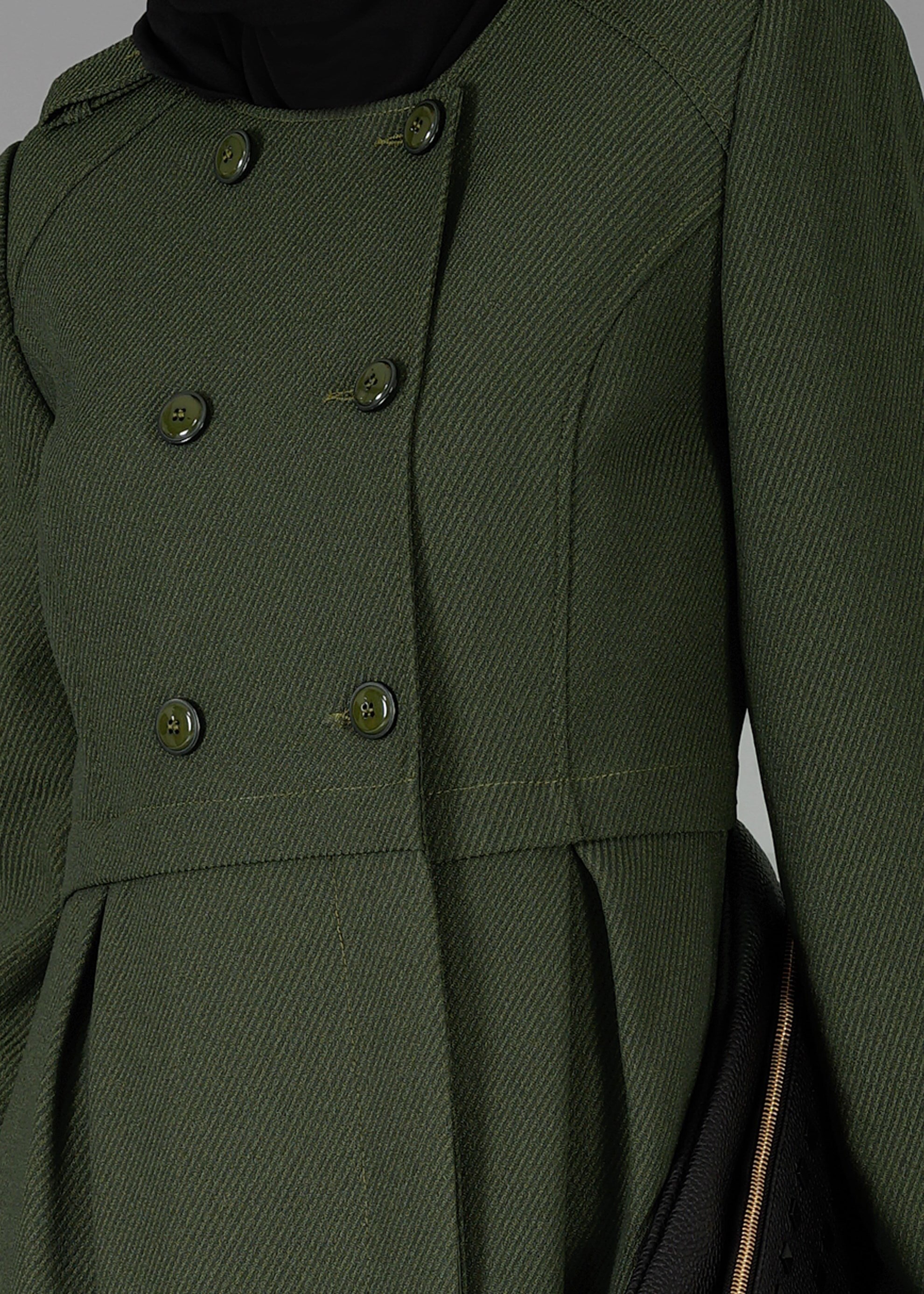 Tesettür giyim HAKİ 1907 PARDESÜ