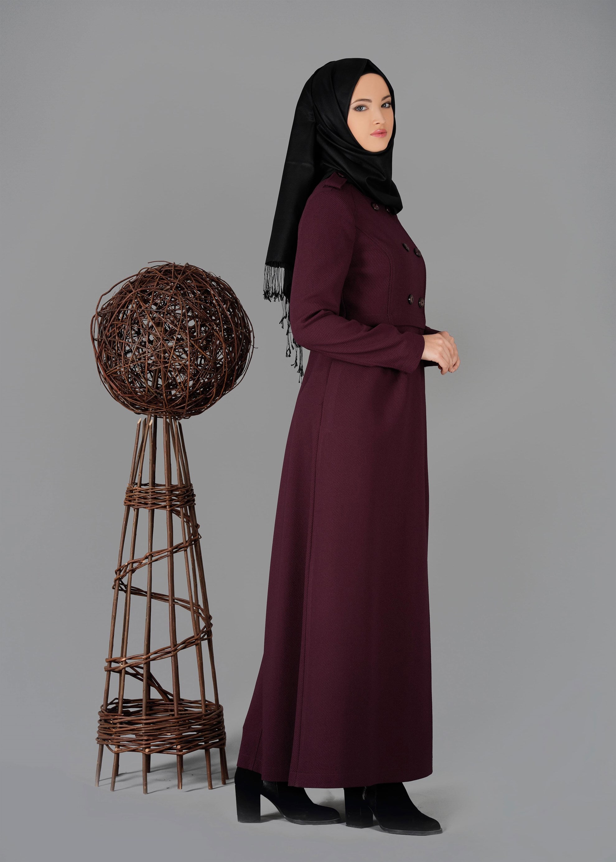 Tesettür giyim MÜRDÜM 1907 PARDESÜ