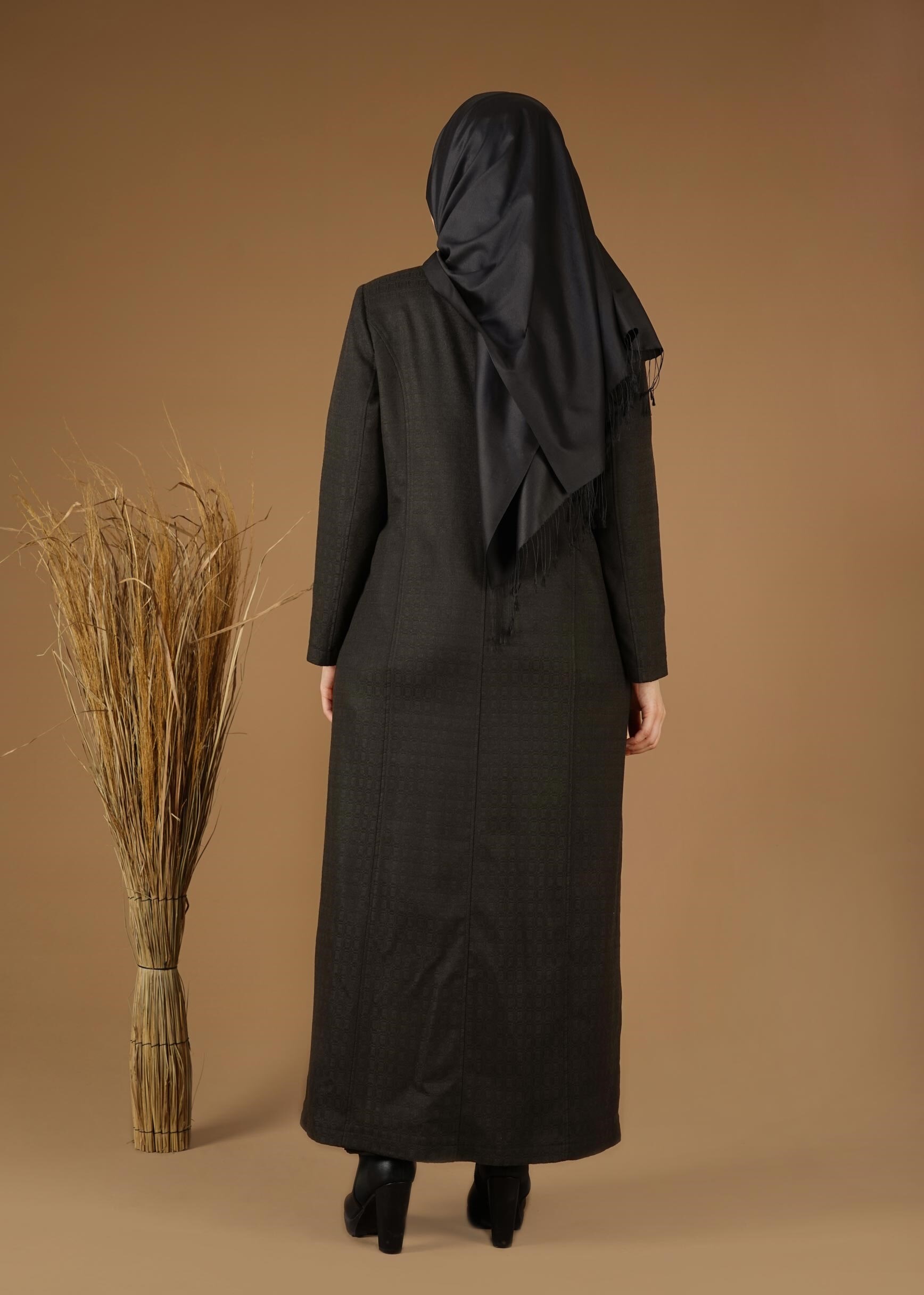 Hijab clothing KHAKI ZIPPED TOPCOAT 1955 