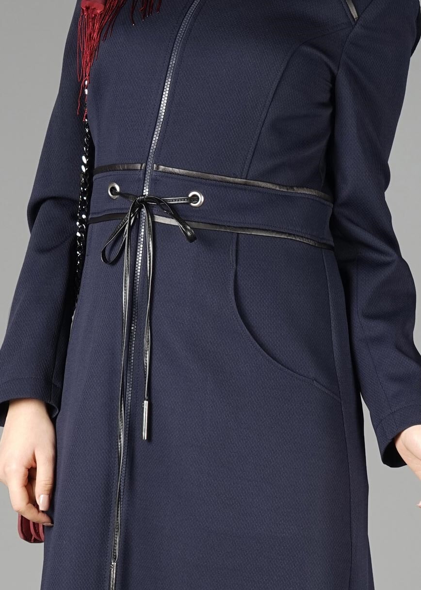 Tesettür giyim LACİVERT 1923-1 PARDESÜ