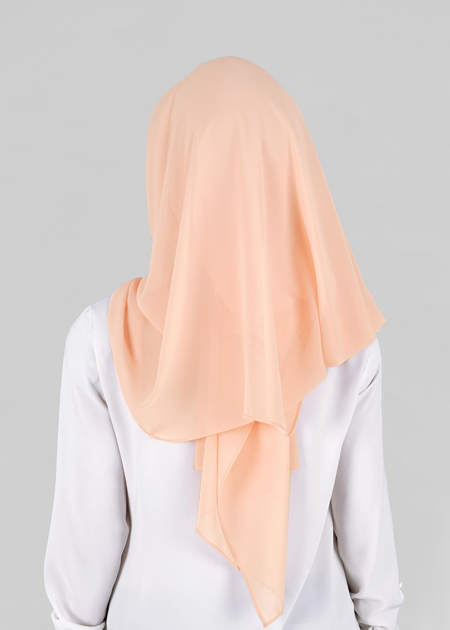 Tesettür giyim PUDRA 9827 ALVİNA HAZIR TOPUZLU ŞAL