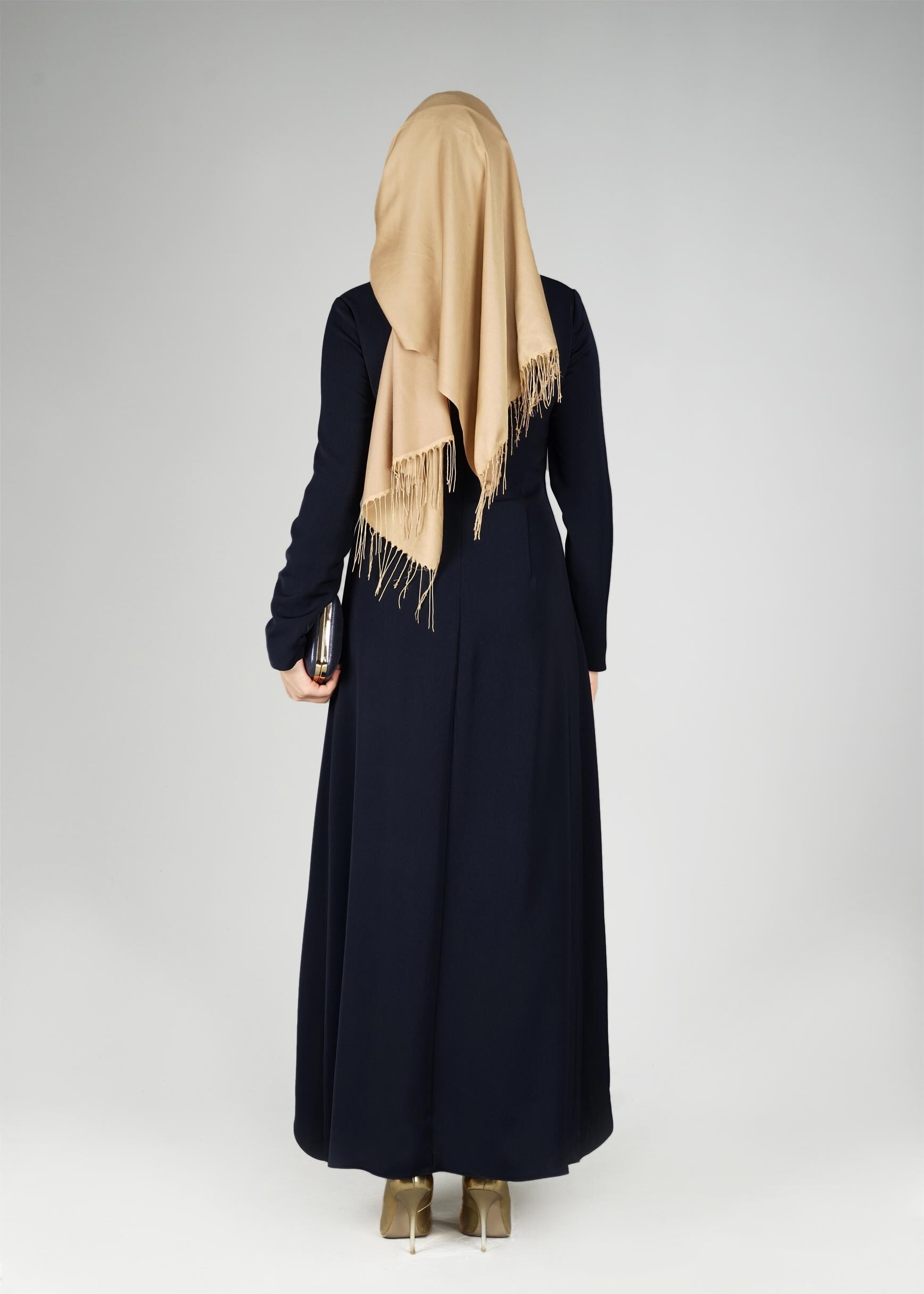 Tesettür giyim LACİVERT 3317E ETEKLİ TAKIM