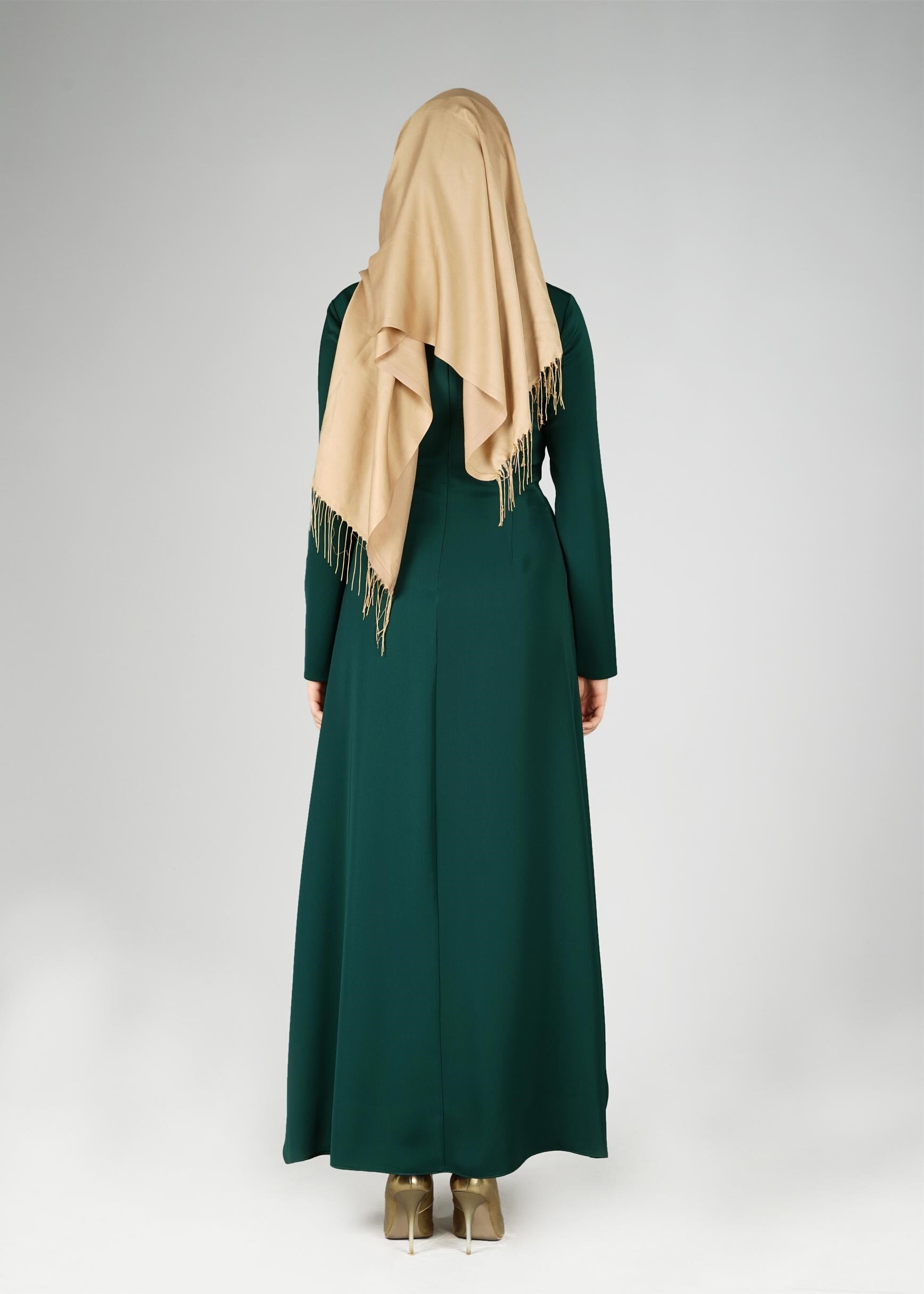 Tesettür giyim YEŞİL 3317E ETEKLİ TAKIM