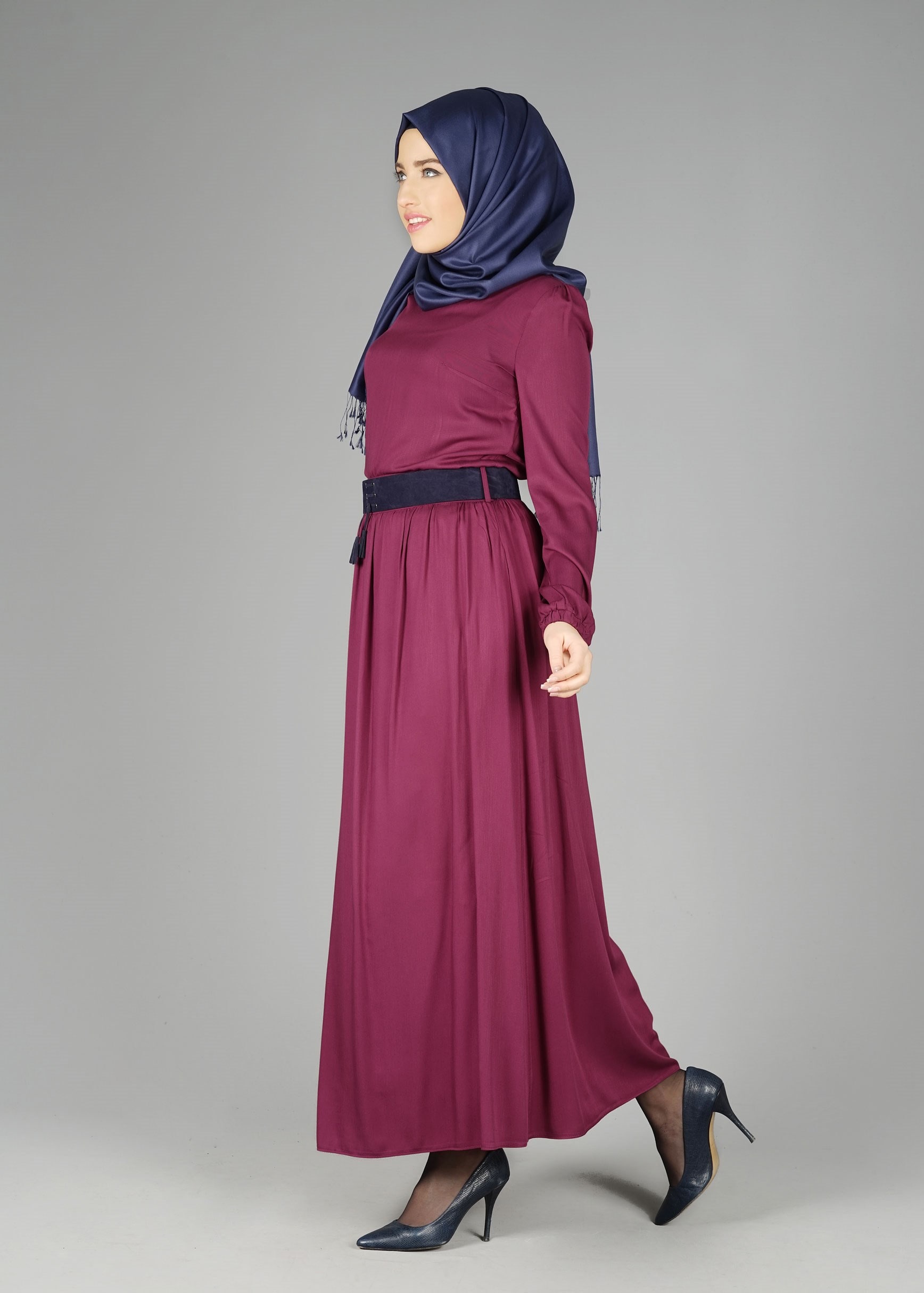 Tesettür giyim MÜRDÜM 4836 ETEKLİ TAKIM