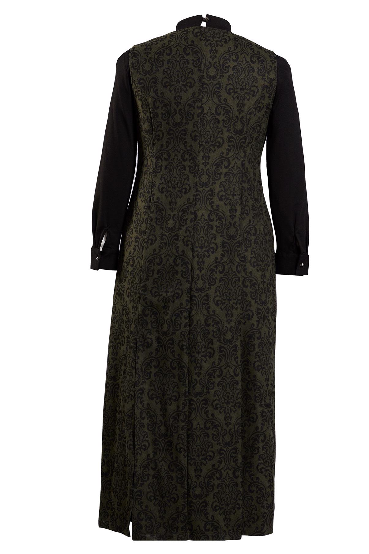 Vêtements hijab KAKI COSTUME À MOTIFS 3322