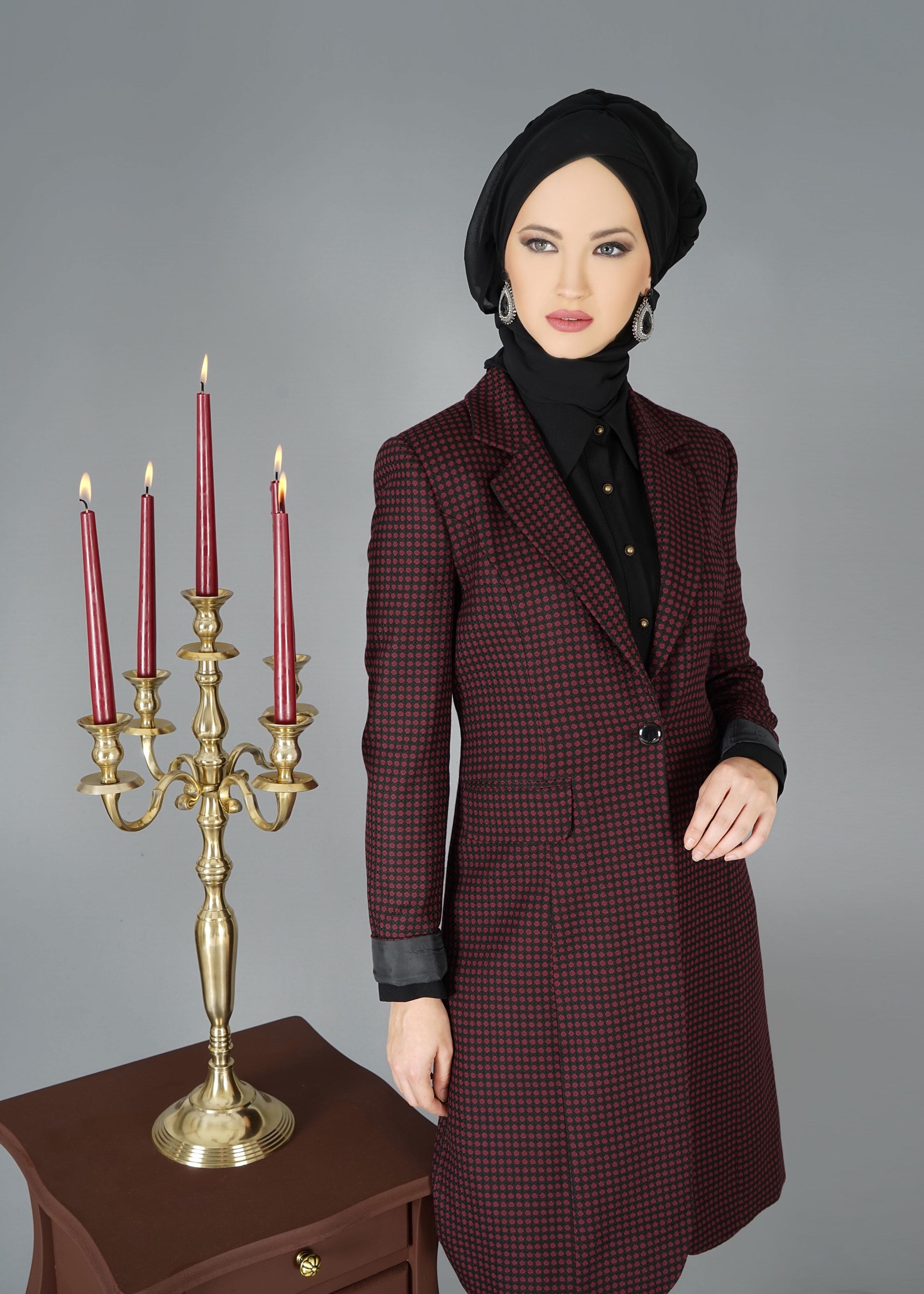 Tesettür giyim MÜRDÜM 3302P 3LÜ TAKIM