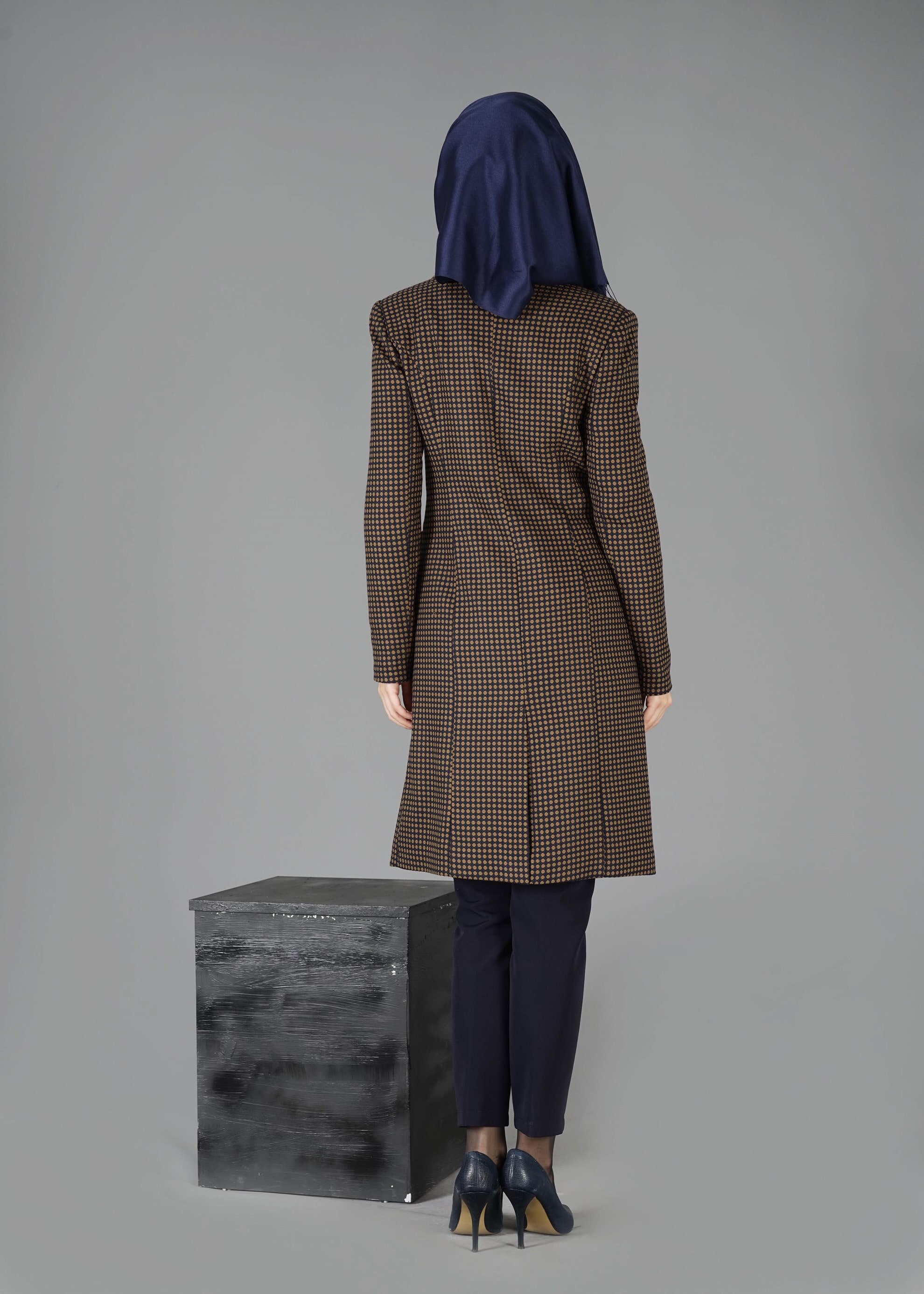 Tesettür giyim KAHVE 3302P 3LÜ TAKIM