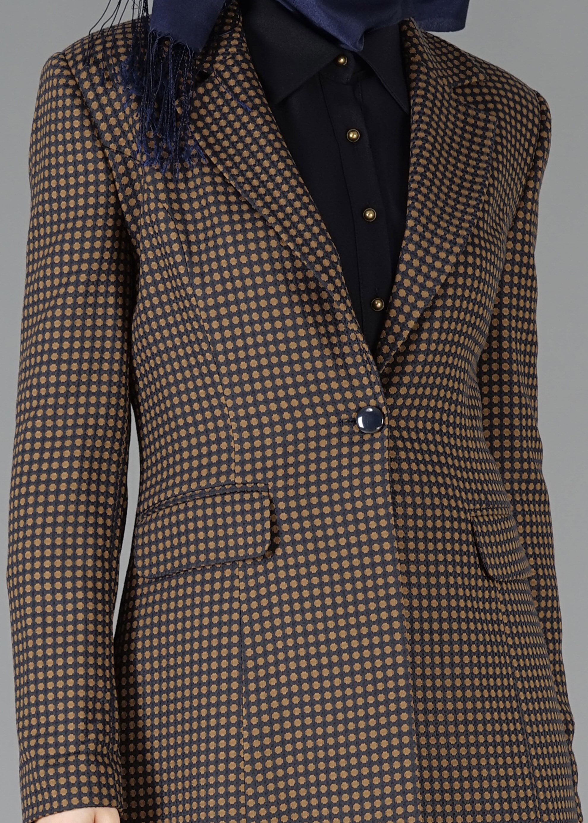 Tesettür giyim KAHVE 3302P 3LÜ TAKIM