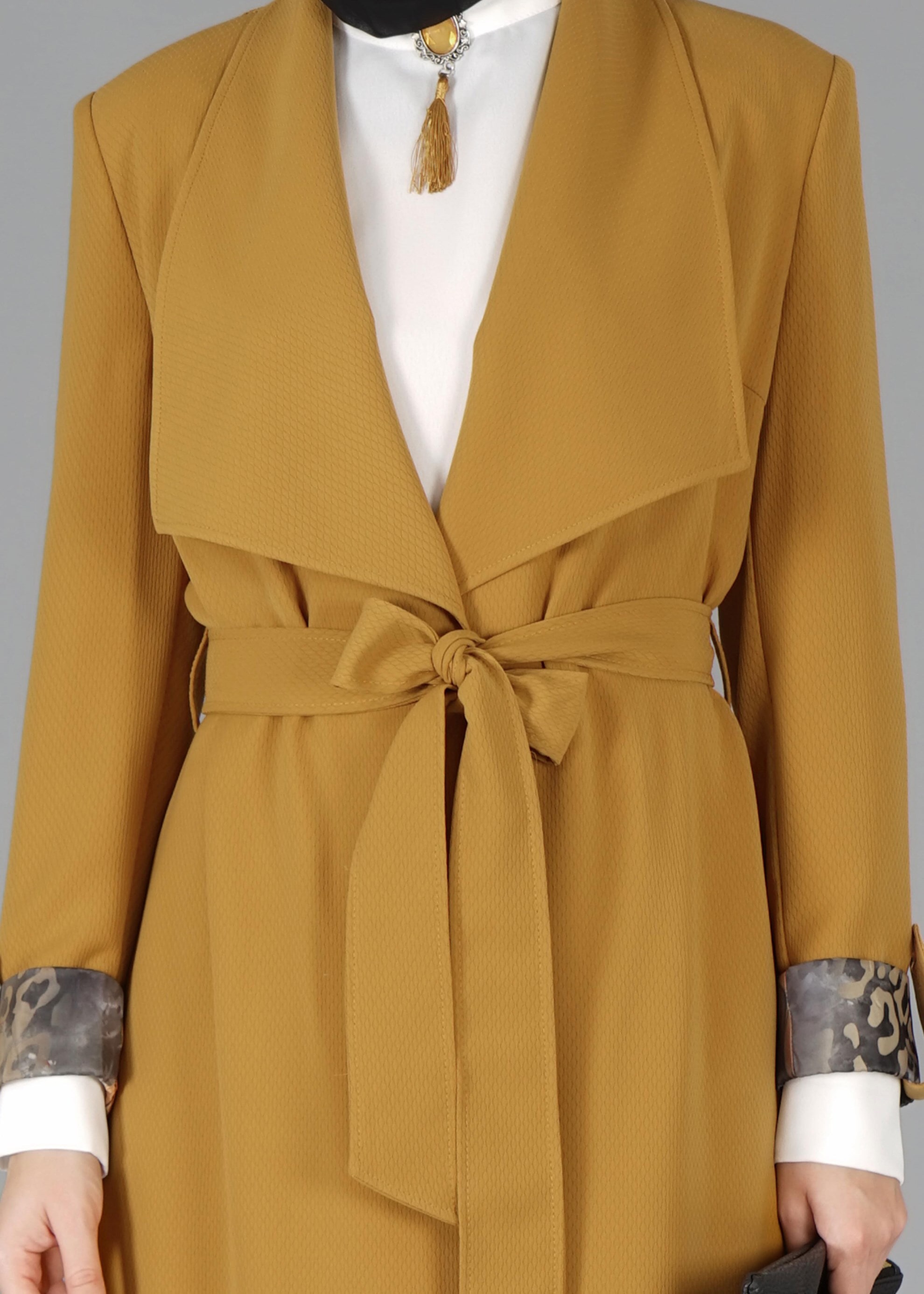 Tesettür giyim SARI 3305P 3&prime;LÜ TAKIM