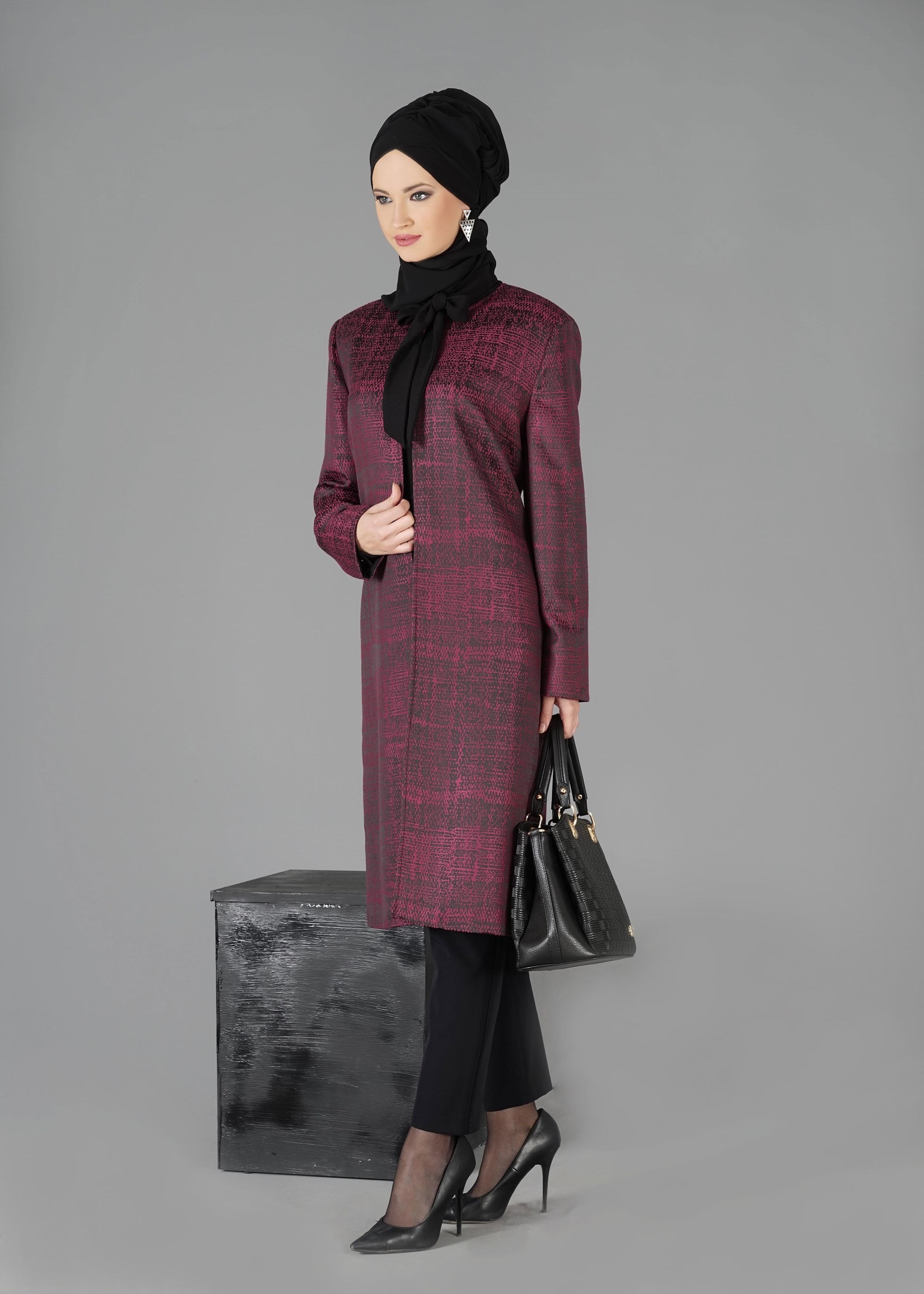 Tesettür giyim MÜRDÜM 3306P 3&prime;LÜ TAKIM