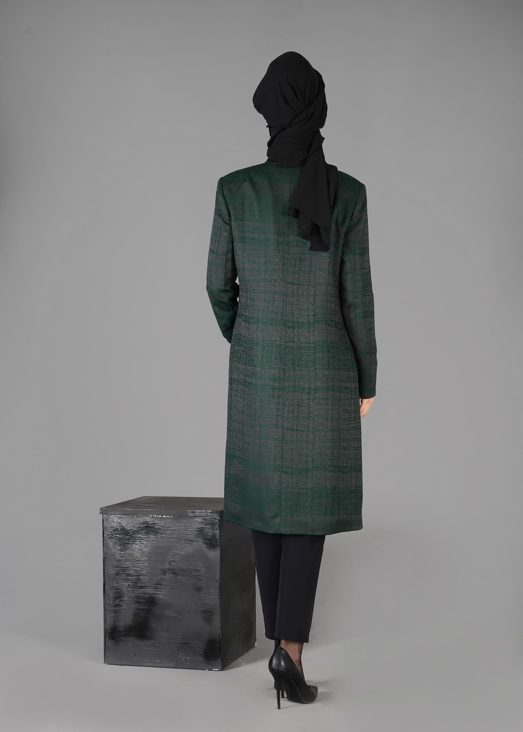 Tesettür giyim YEŞİL 3306P 3&prime;LÜ TAKIM