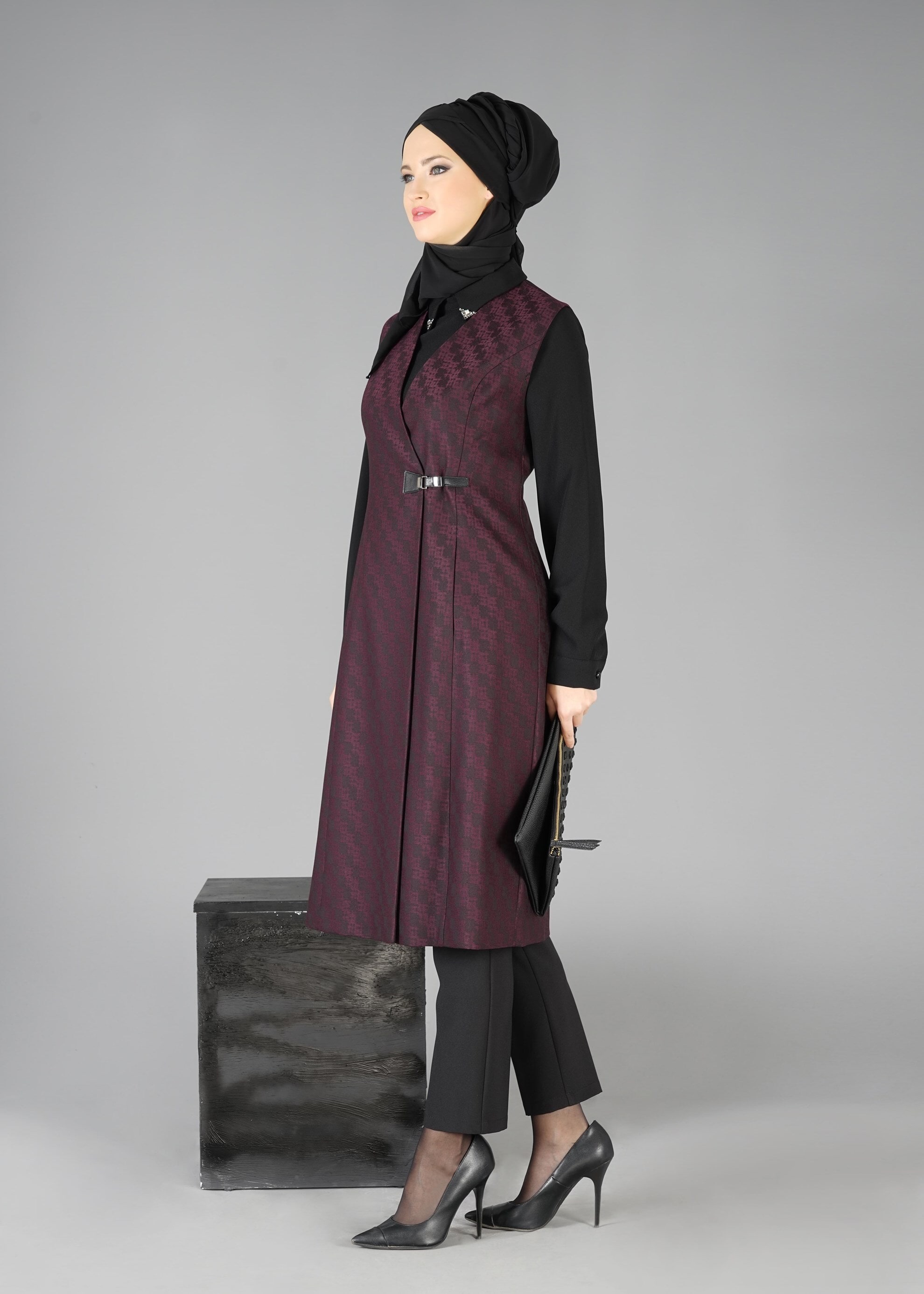 Tesettür giyim MÜRDÜM 3309P 3LÜ TAKIM