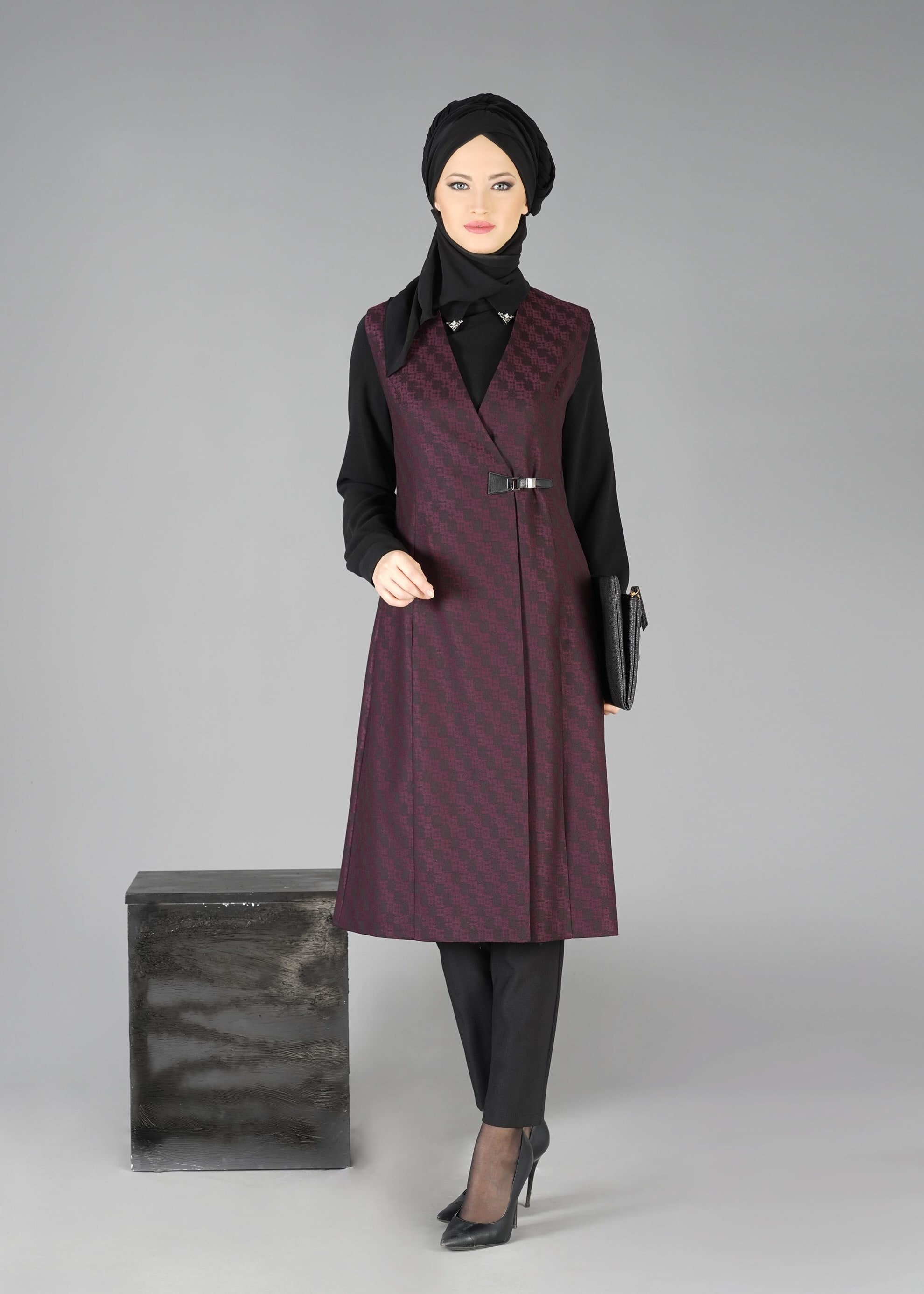 Tesettür giyim MÜRDÜM 3309P 3LÜ TAKIM