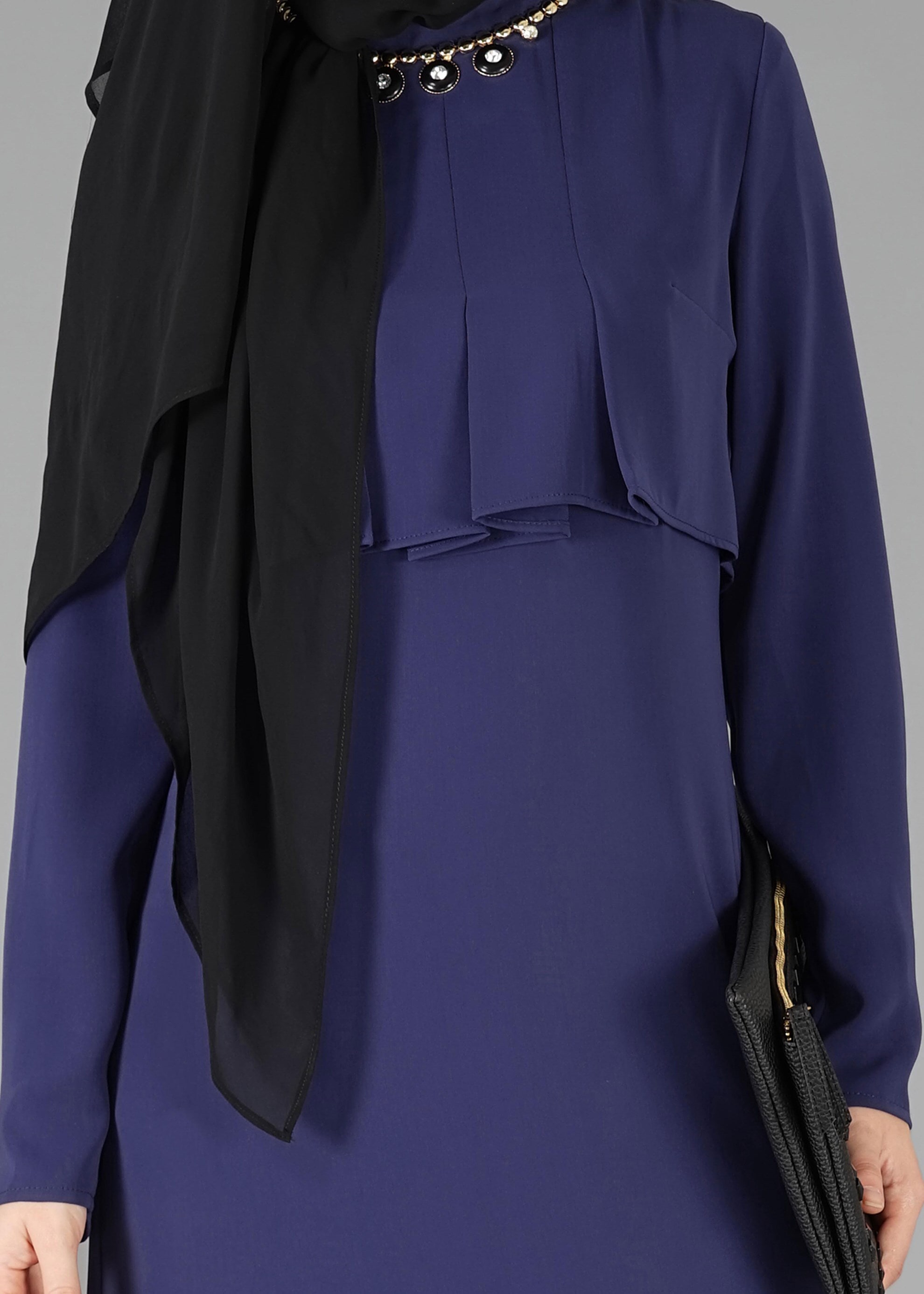 Tesettür giyim LACİVERT 3316P TAKIM