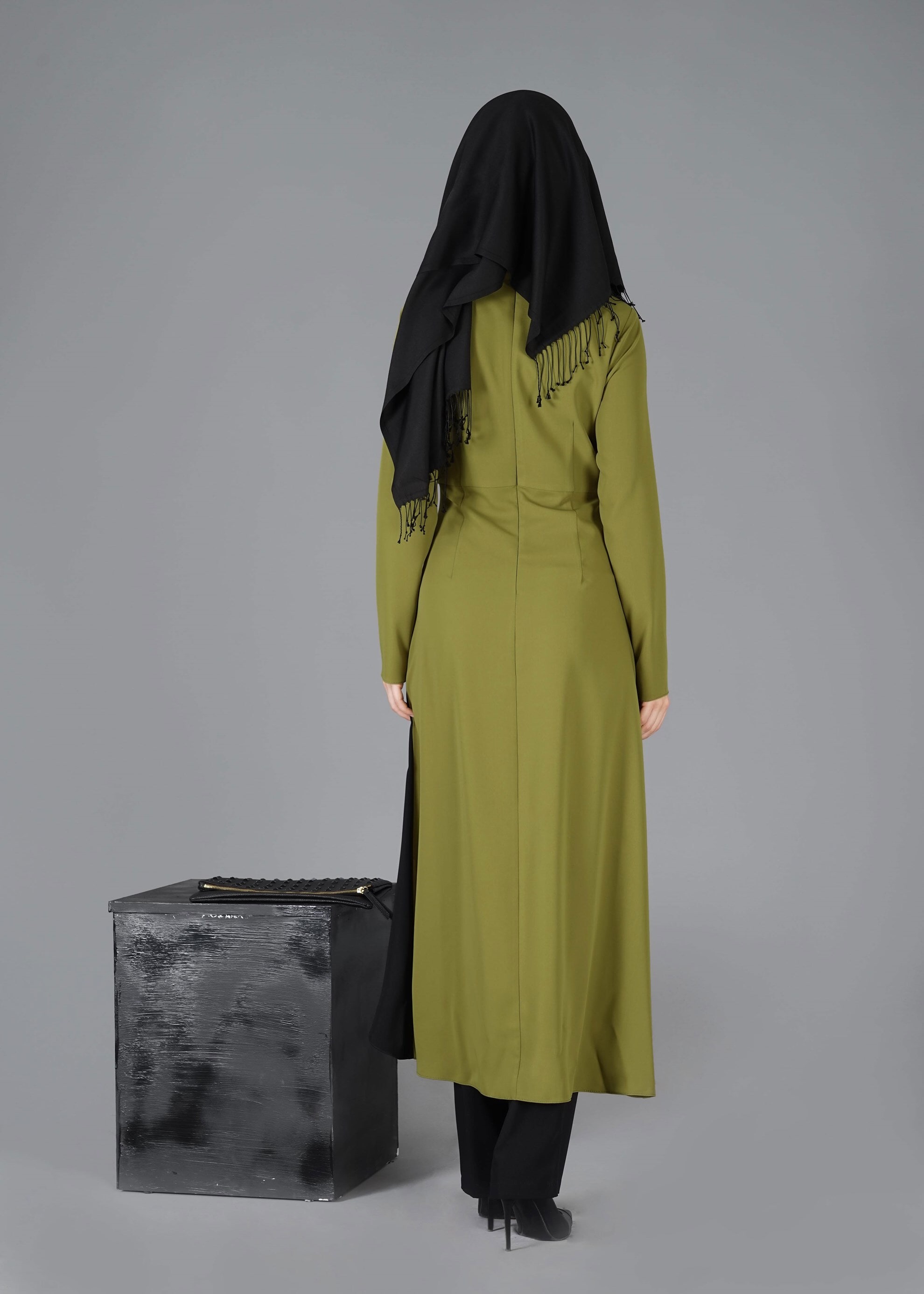 Tesettür giyim YEŞİL 3319 TAKIM