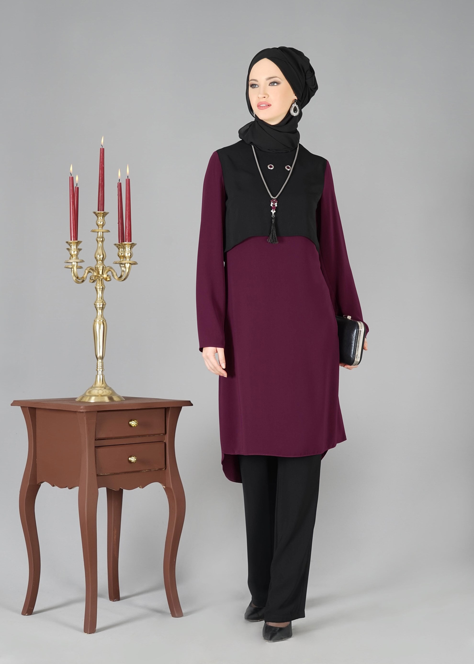 Tesettür giyim MÜRDÜM 3320P TAKIM