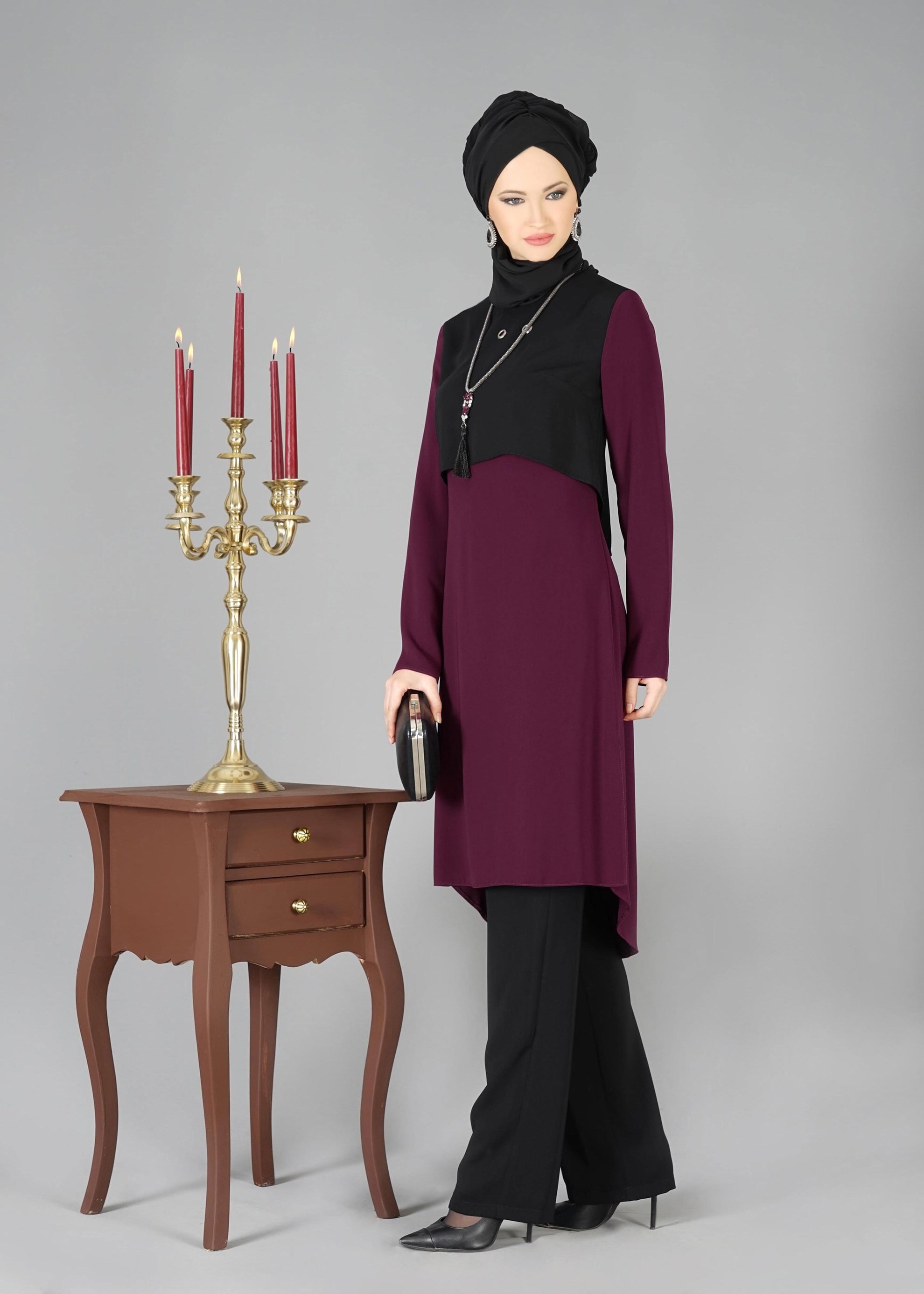 Tesettür giyim MÜRDÜM 3320P TAKIM