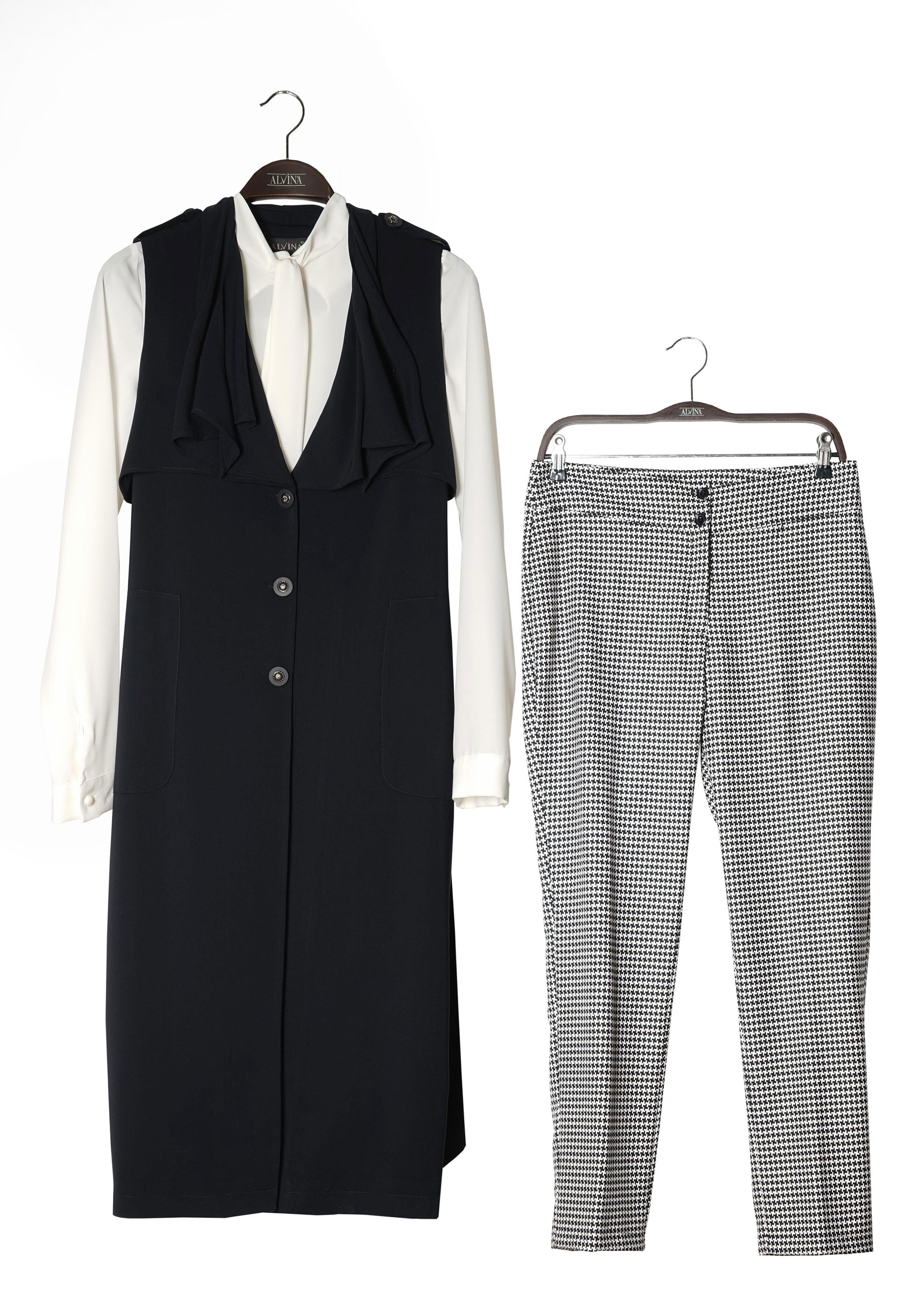 Tesettür giyim SİYAH 3324P TAKIM